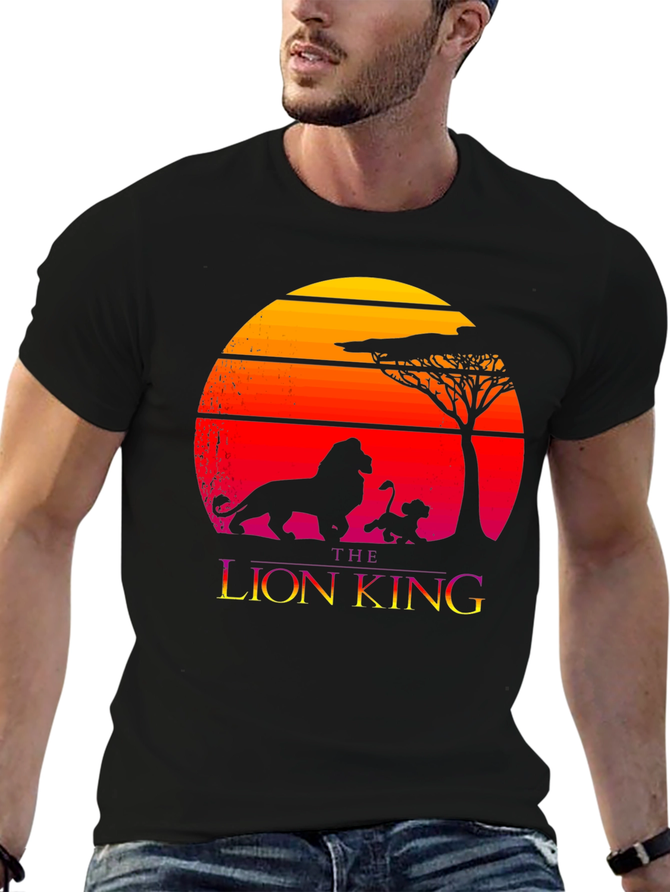 The Lion King Graphic Tee - Sunset Silhouette