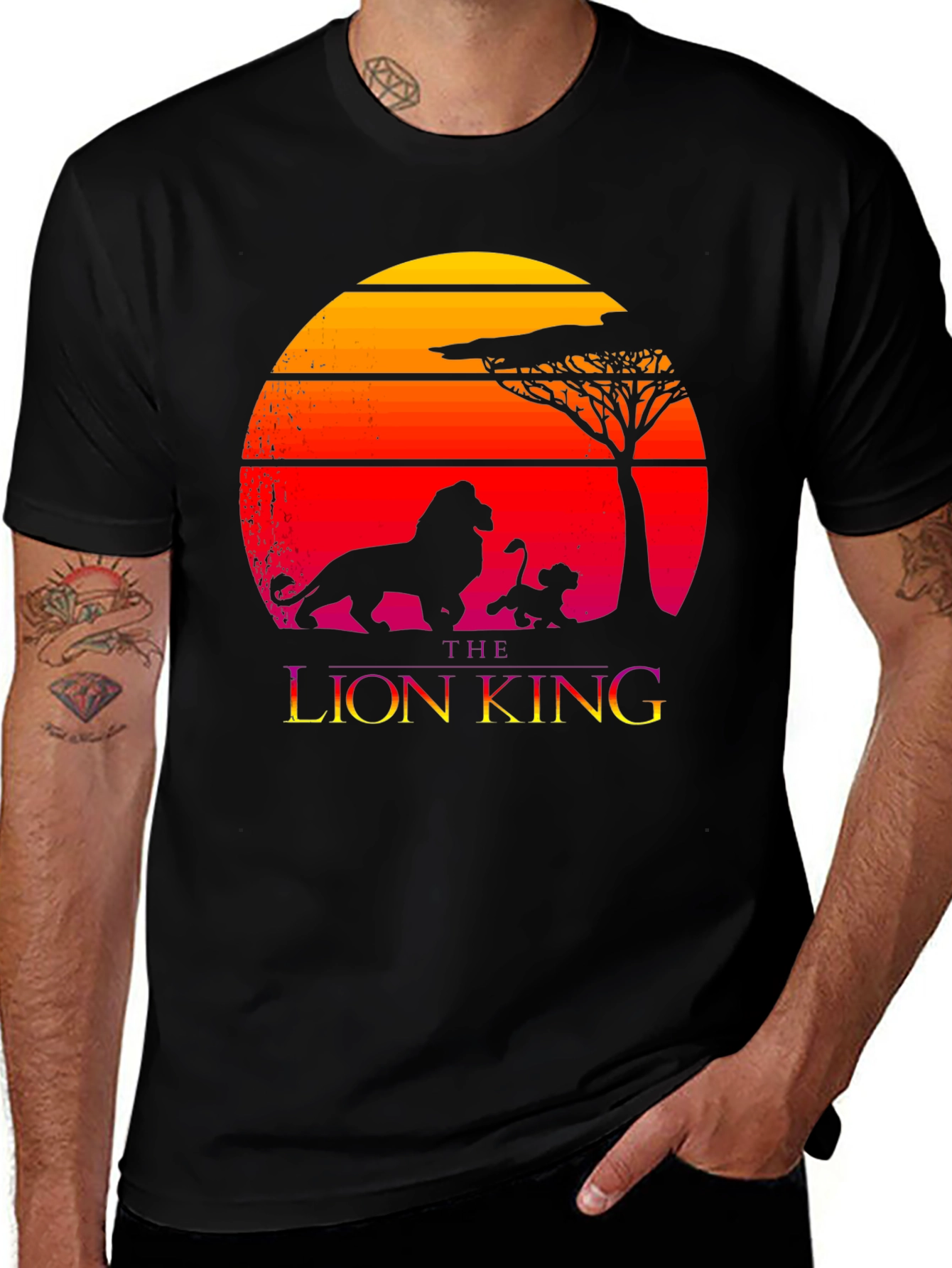 The Lion King Graphic Tee - Sunset Silhouette