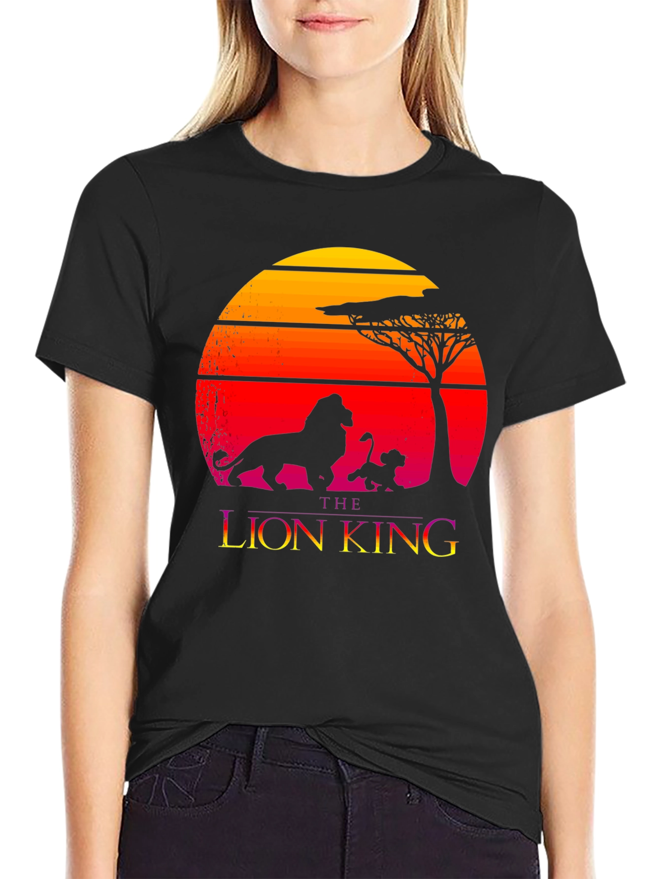 The Lion King Graphic Tee - Sunset Silhouette