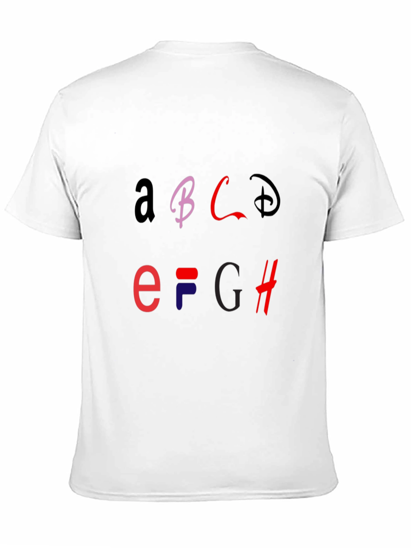 Alphabet Logo Graphic T-Shirt - Stylish Casual Tee