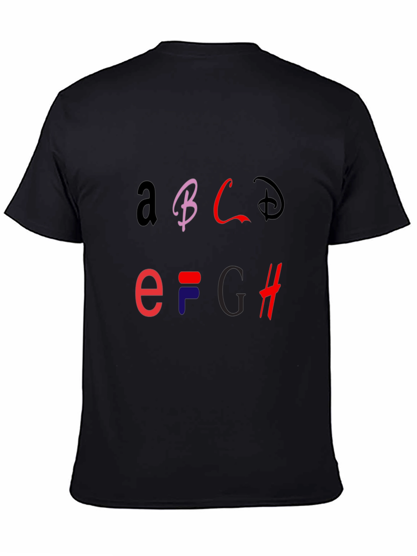 Alphabet Logo Graphic T-Shirt - Stylish Casual Tee