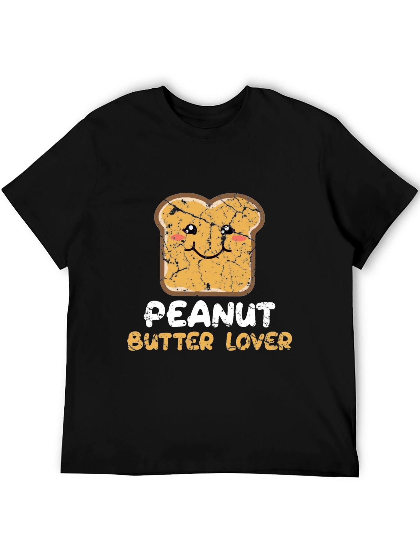 Peanut Butter Lover Graphic Tee - Black Cotton