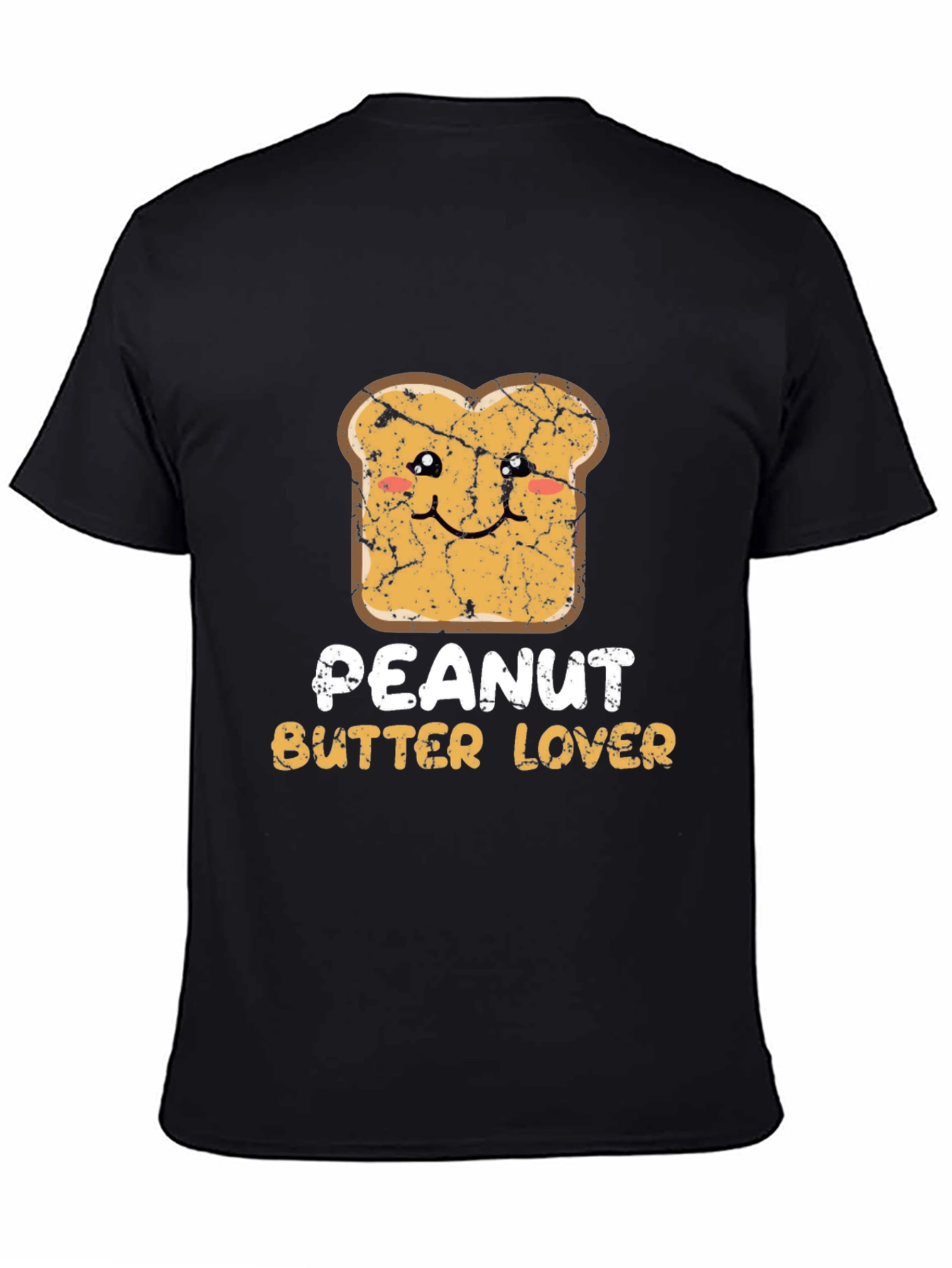 Peanut Butter Lover Graphic Tee - Black Cotton