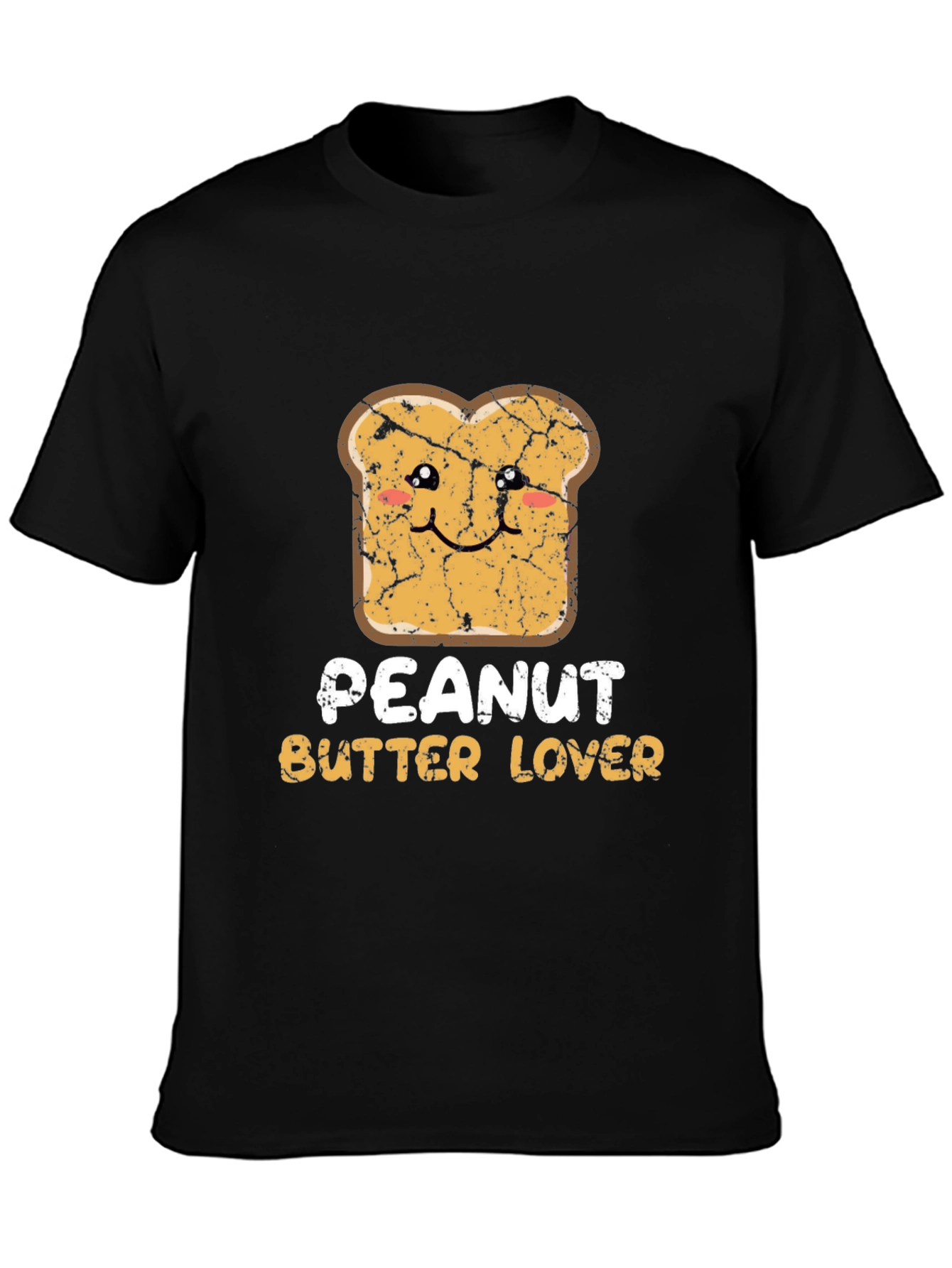 Peanut Butter Lover Graphic Tee - Black Cotton