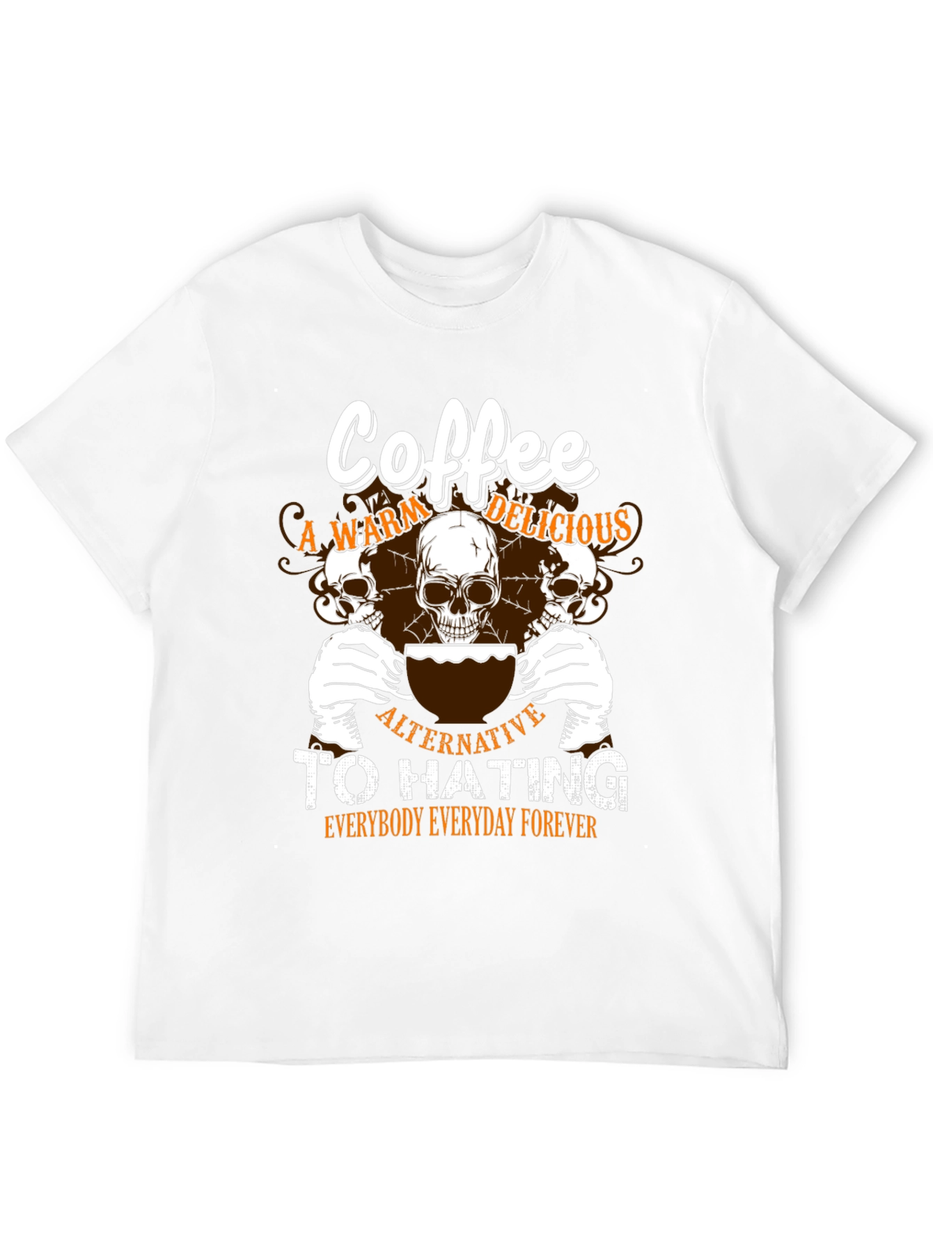 Coffee A Warm Delicious Alternative Mens Black T-Shirt