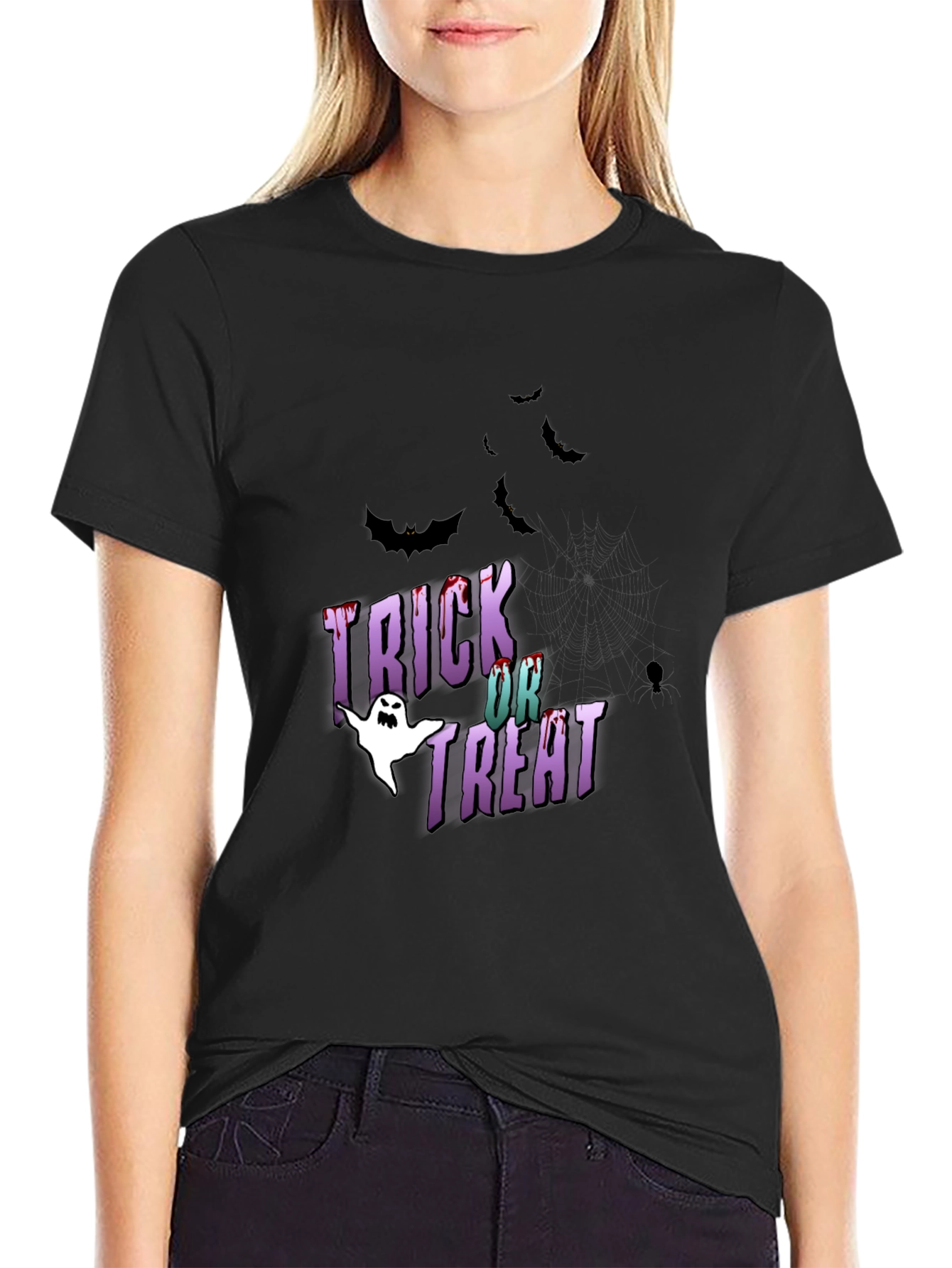 Halloween Trick or Treat Graphic T-Shirt