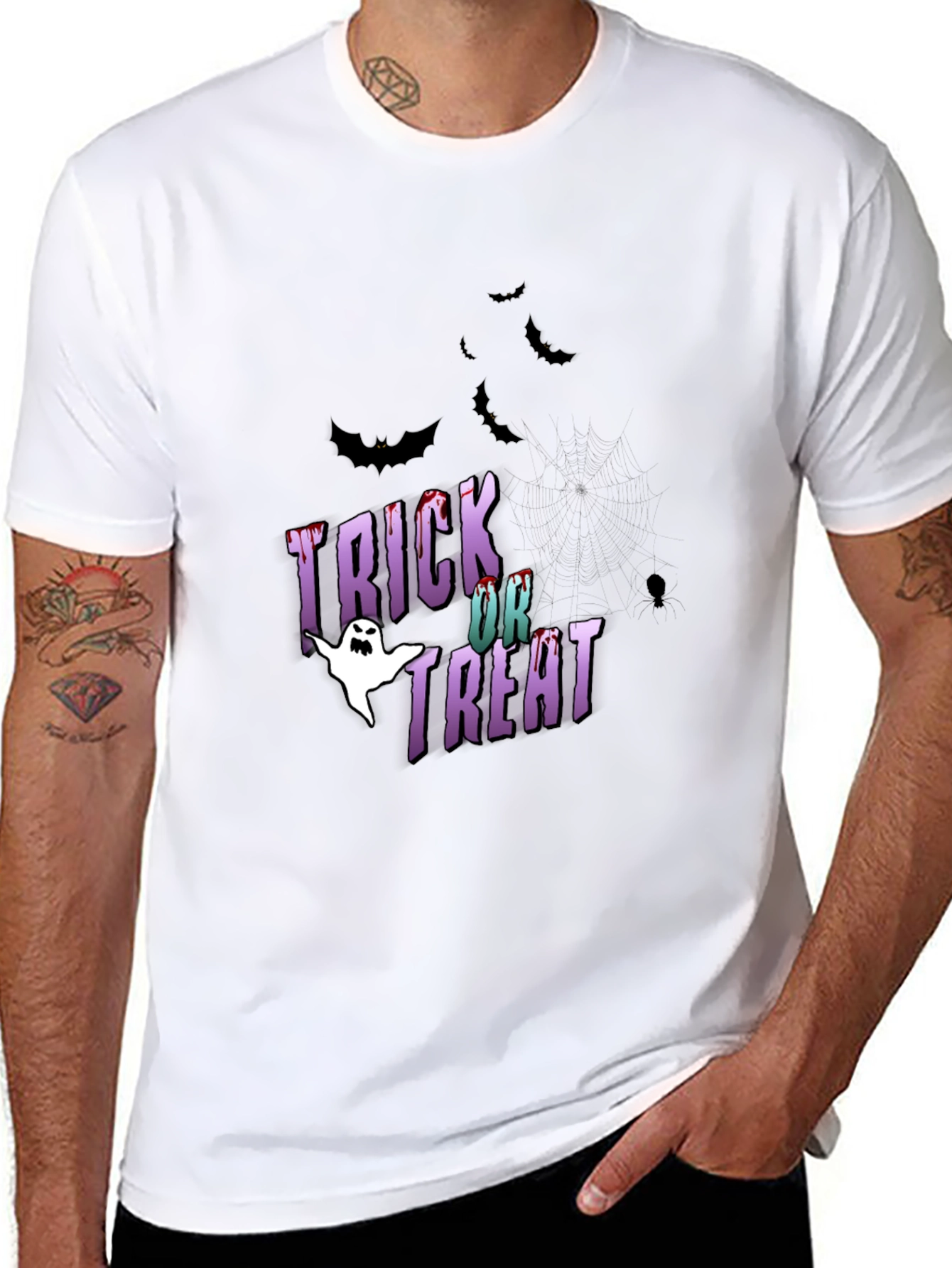 Halloween Trick or Treat Graphic T-Shirt
