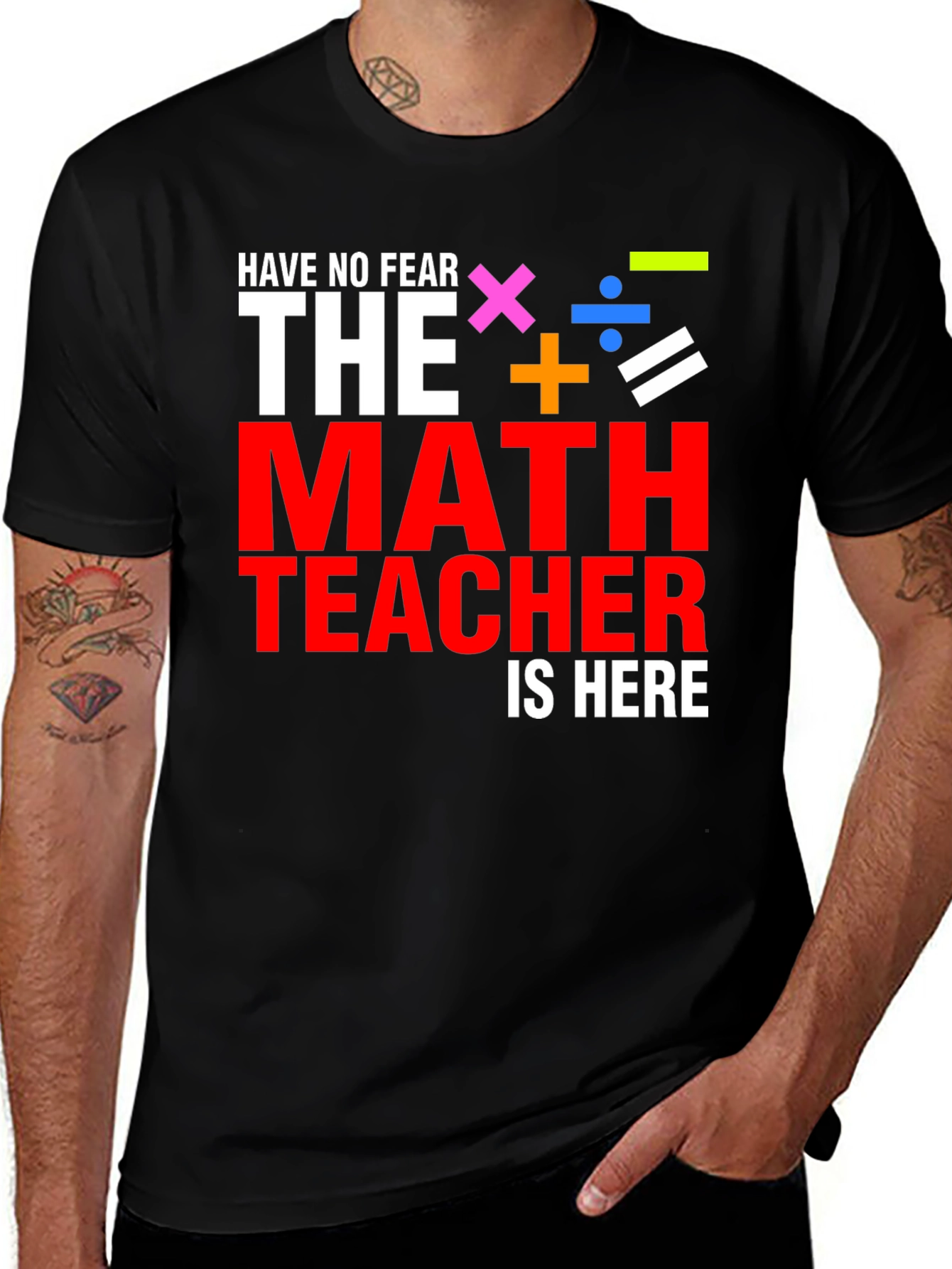 Math Teacher Graphic Tee Shirt