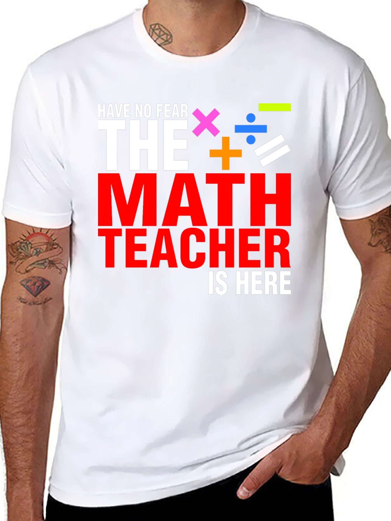 Math Teacher Graphic Tee Shirt