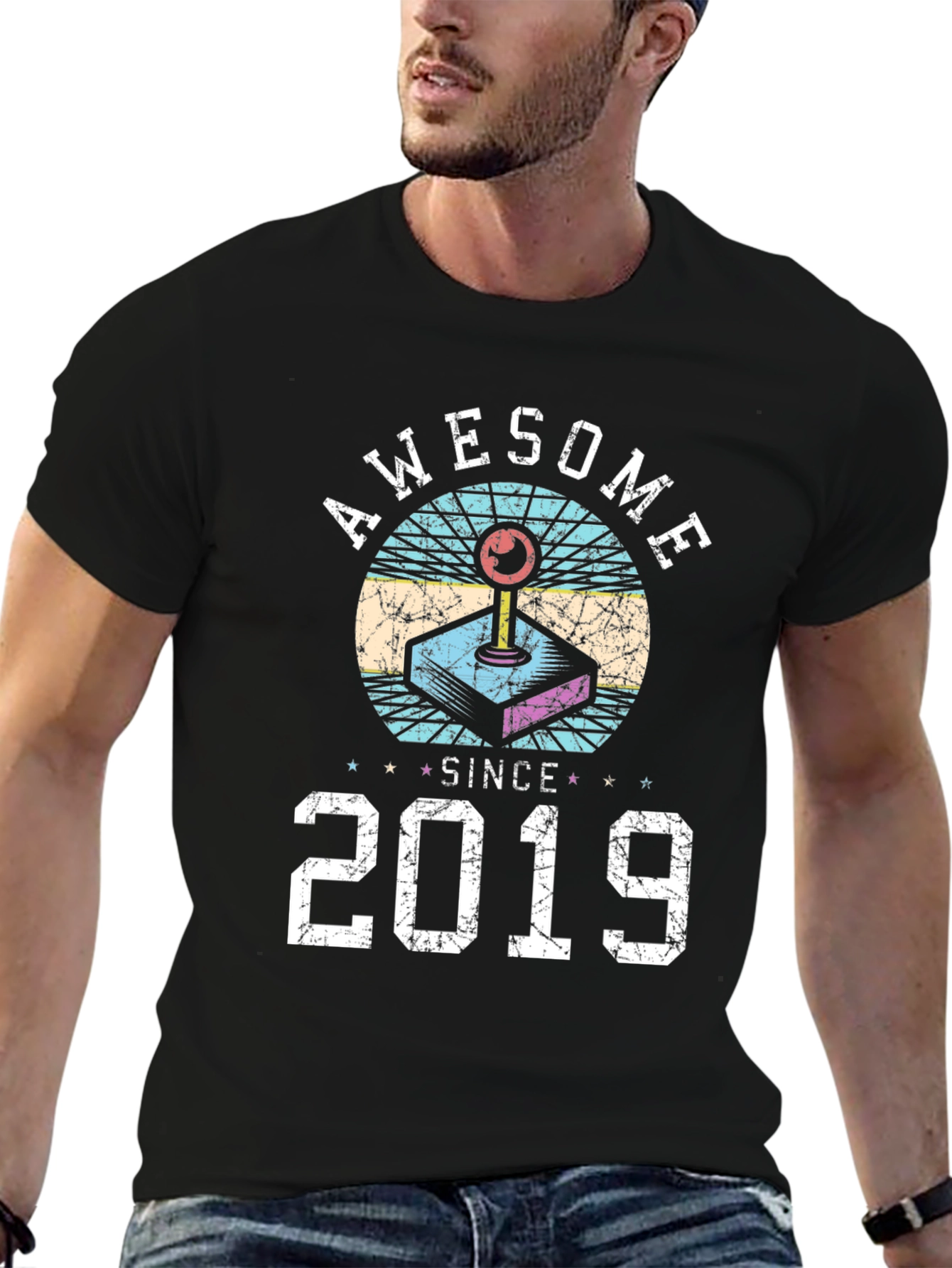 Awesome Since 2019 Retro Gamer T-Shirt
