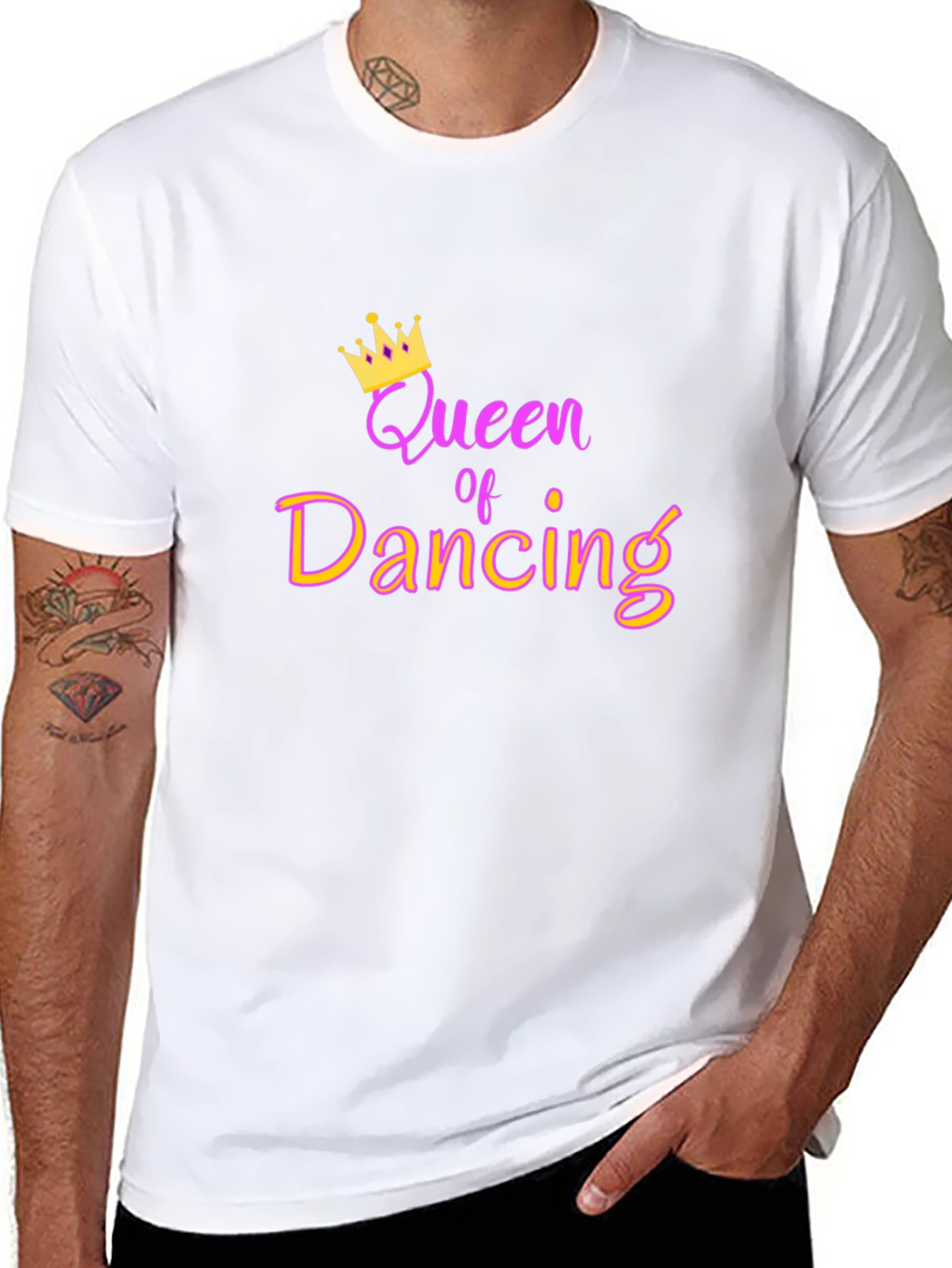 Queen of Dancing Graphic Tee - Black