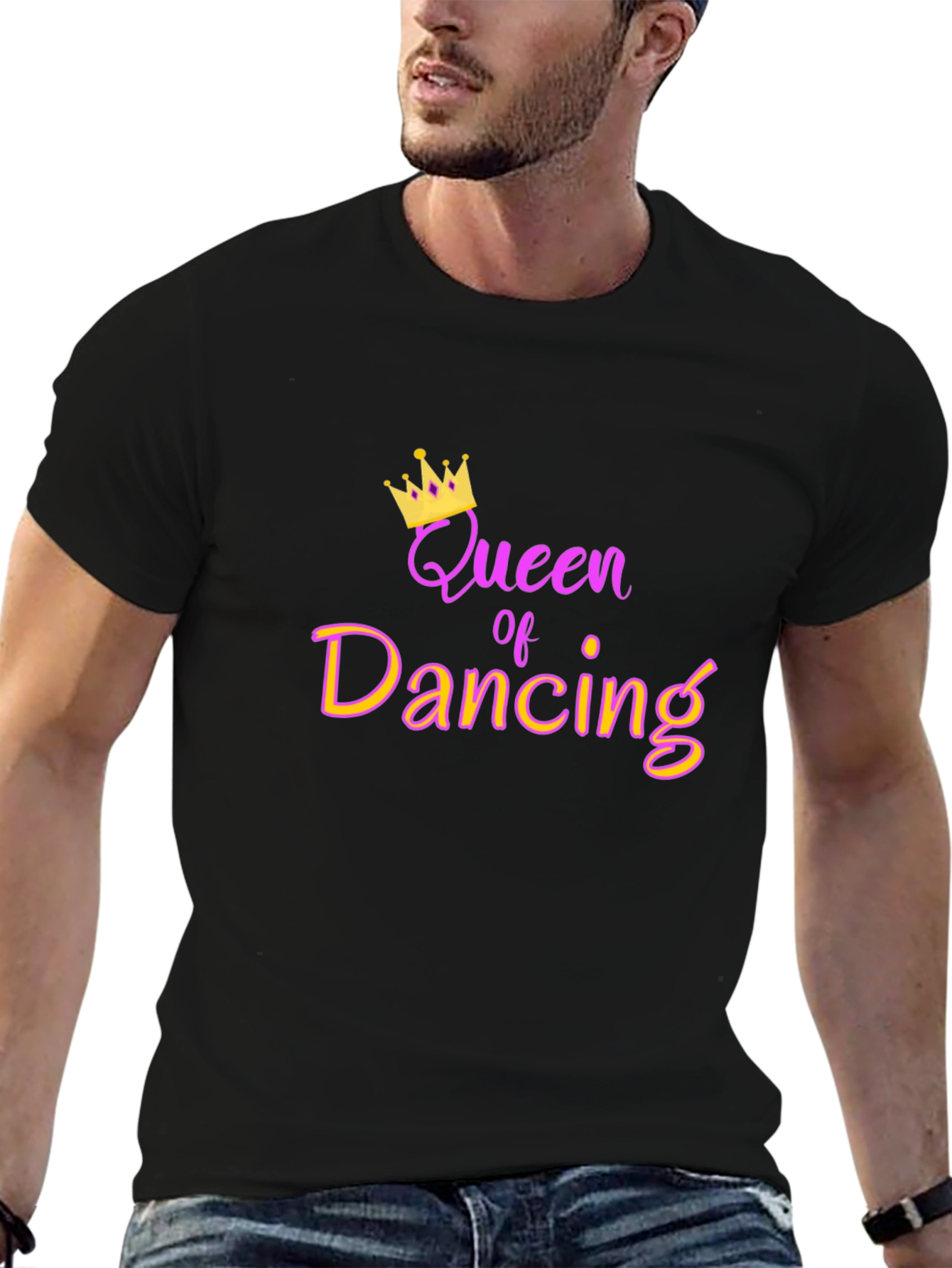 Queen of Dancing Graphic Tee - Black