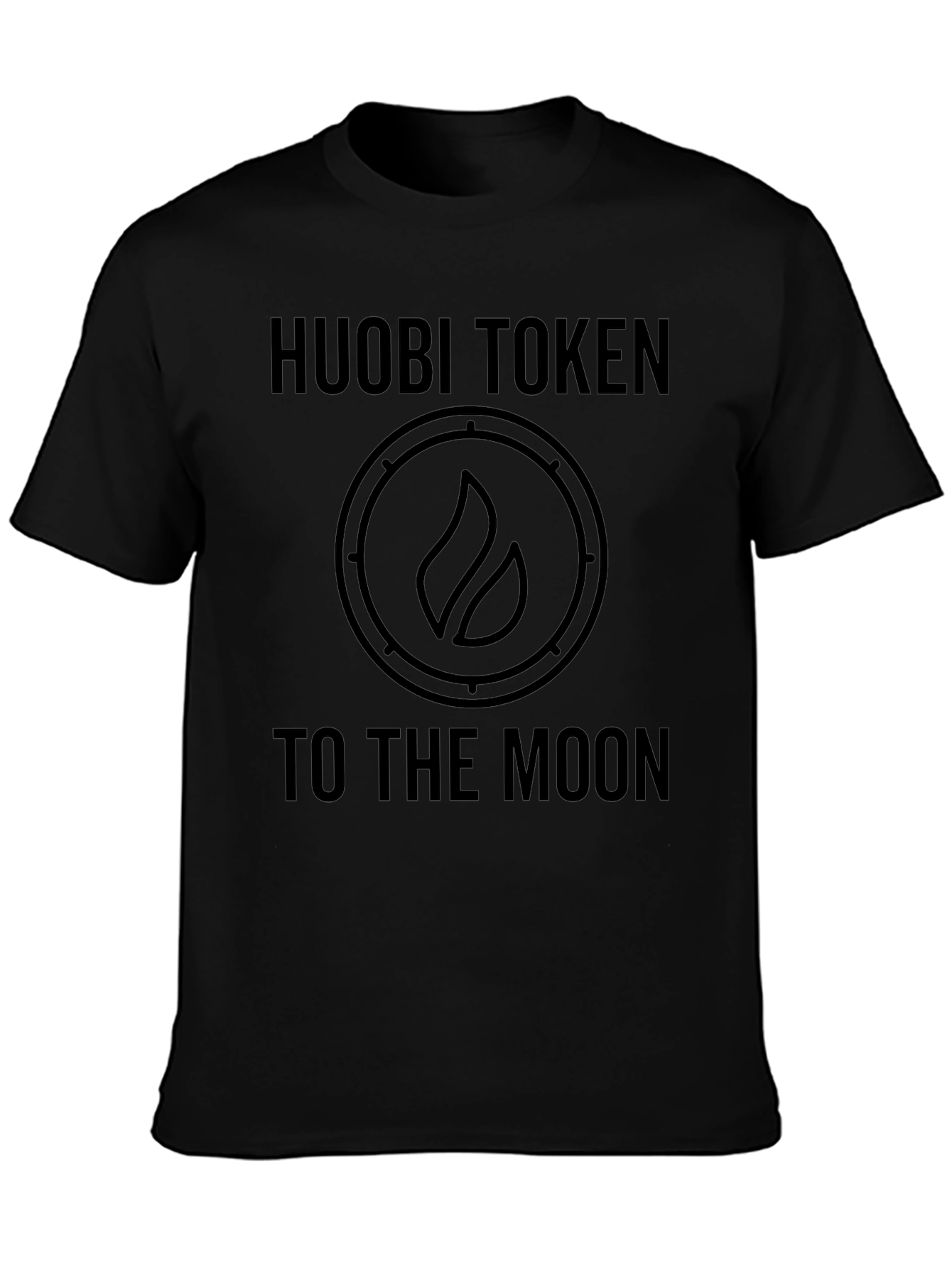 Huobi Token To The Moon Black T-Shirt