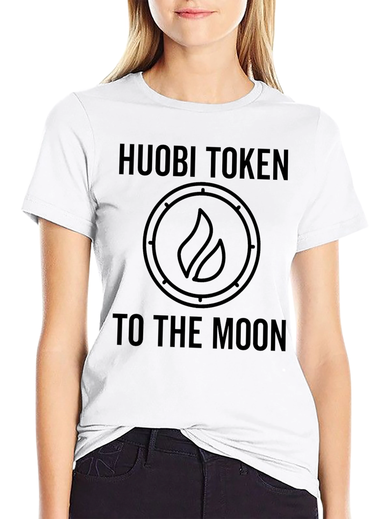Huobi Token To The Moon Black T-Shirt