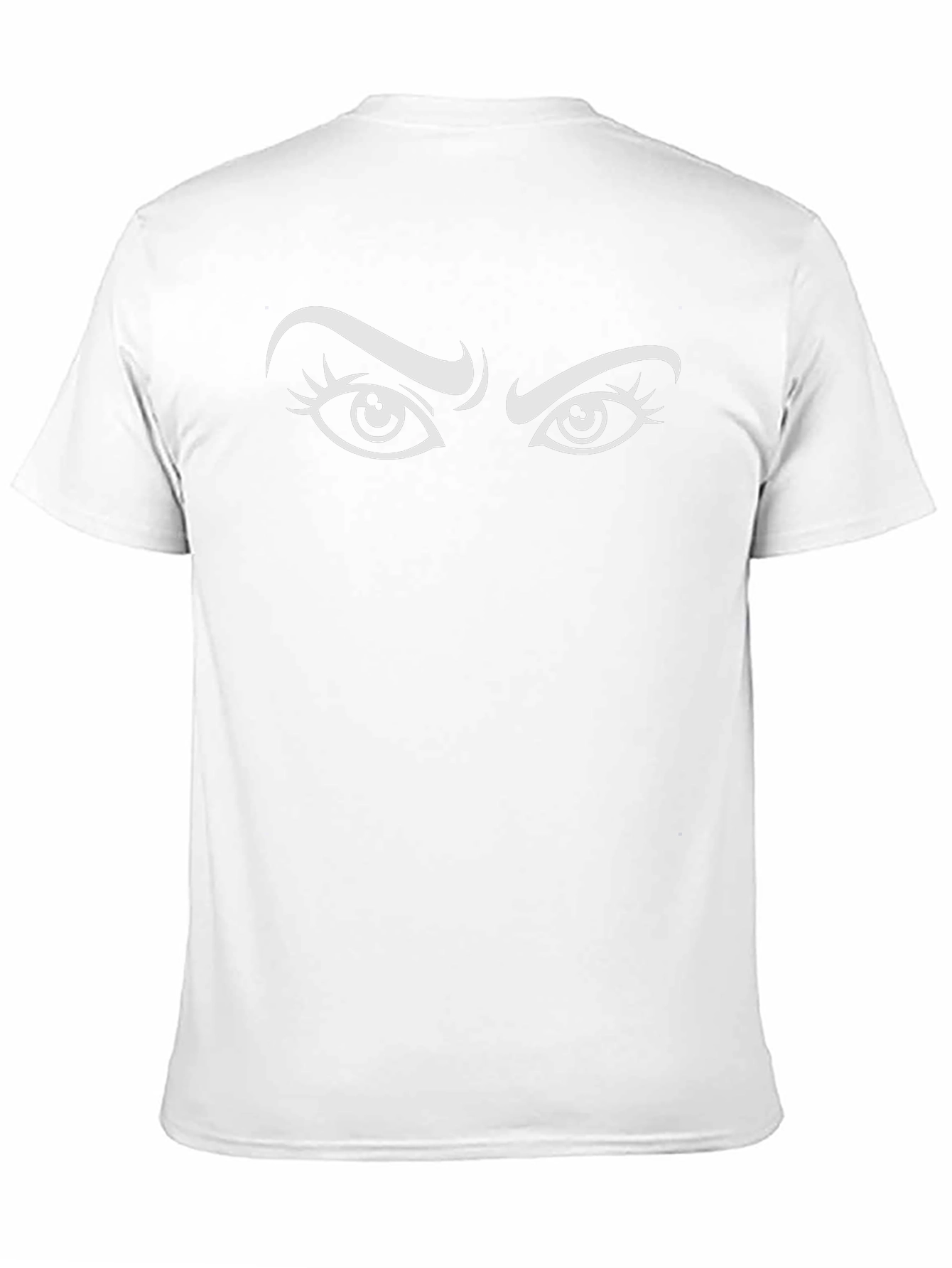 Intense Gaze Graphic Tee - Black Cotton Blend Shirt