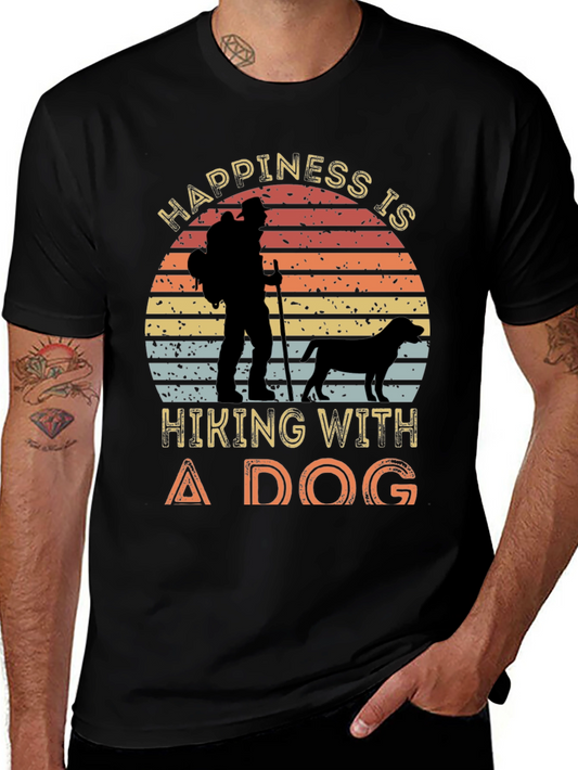 Hiking with a Dog T-Shirt | Outdoor Adventure Tee