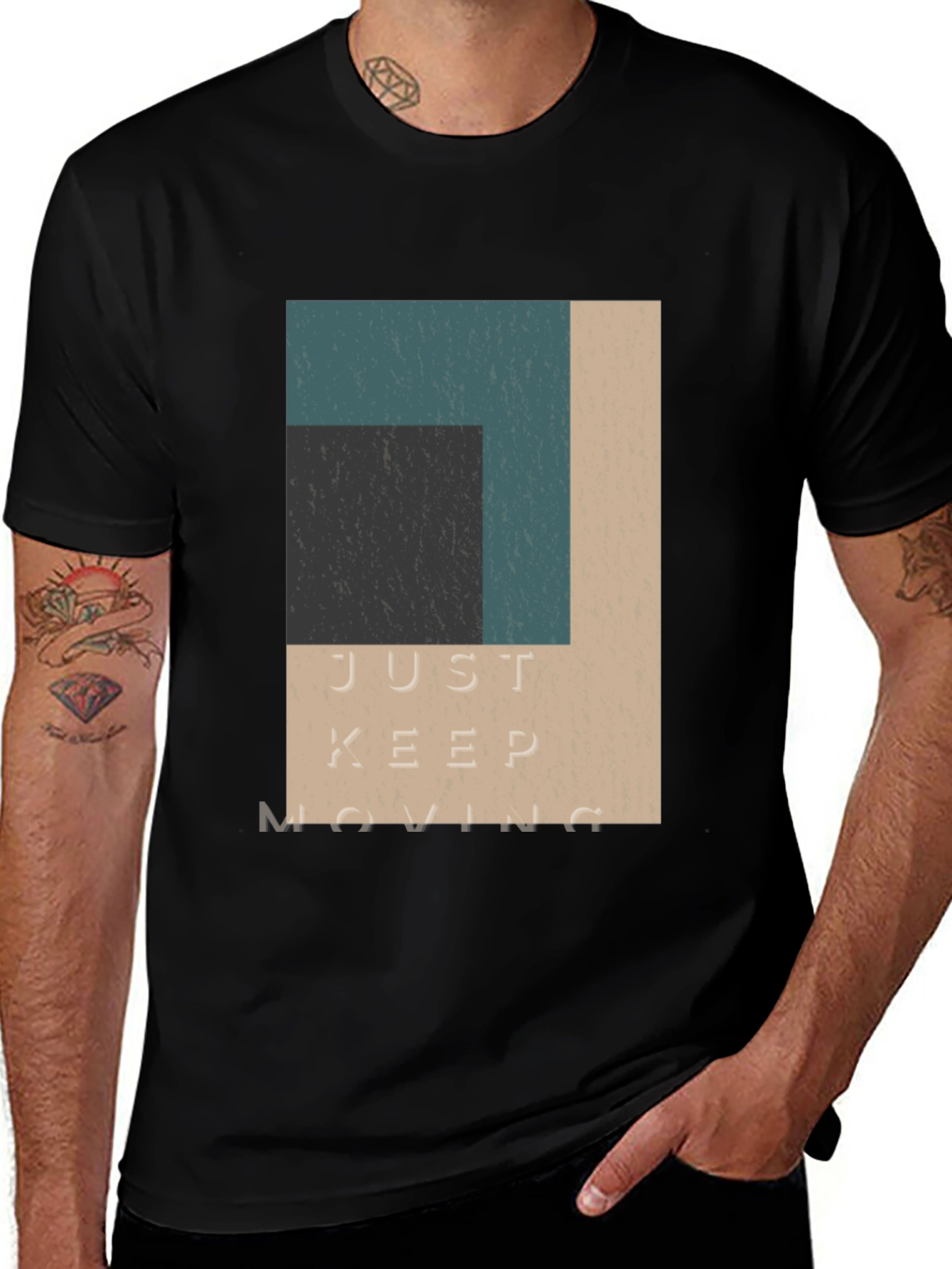 Just Keep Moving Graphic Tee
