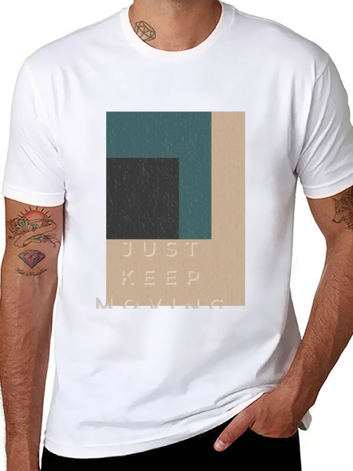 Just Keep Moving Graphic Tee