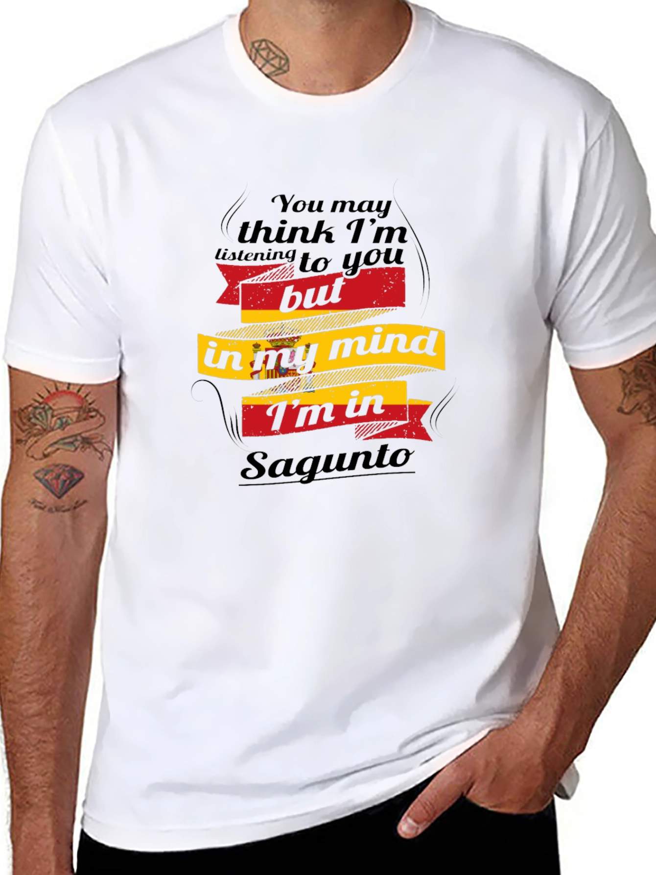 Sagunto Mind T-Shirt - Black Cotton Tee