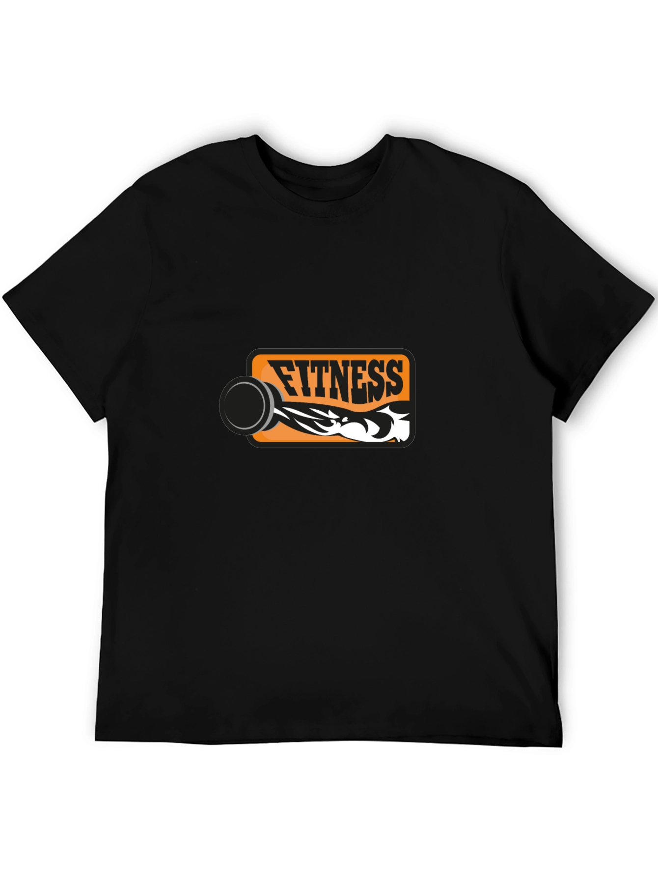 Fitness Graphic Black T-Shirt