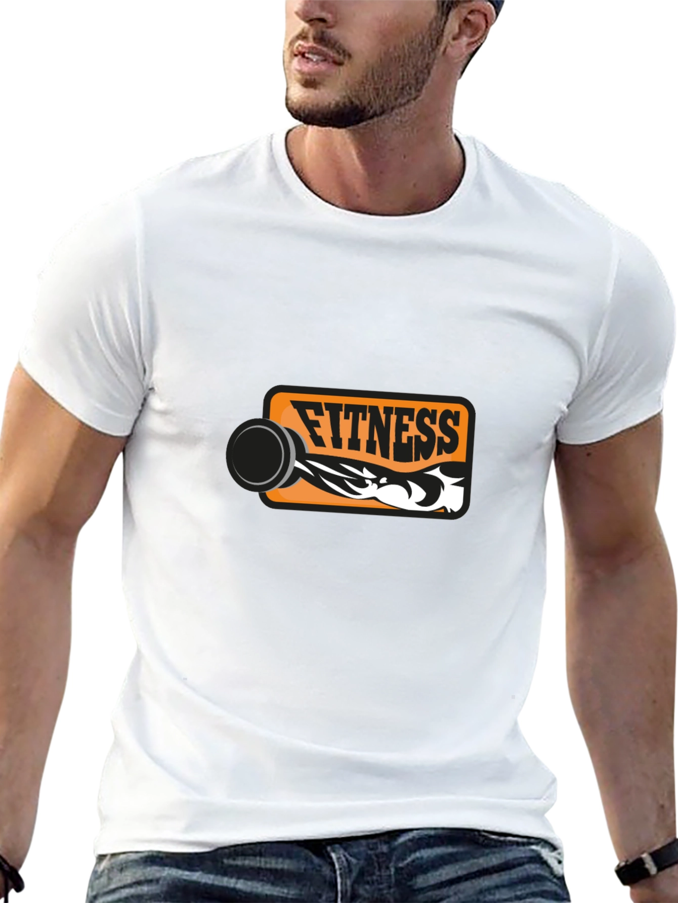 Fitness Graphic Black T-Shirt
