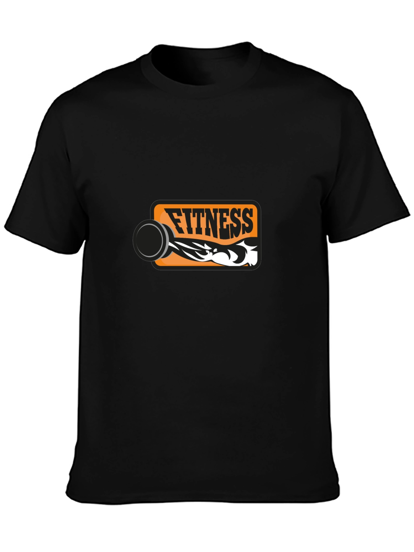 Fitness Graphic Black T-Shirt