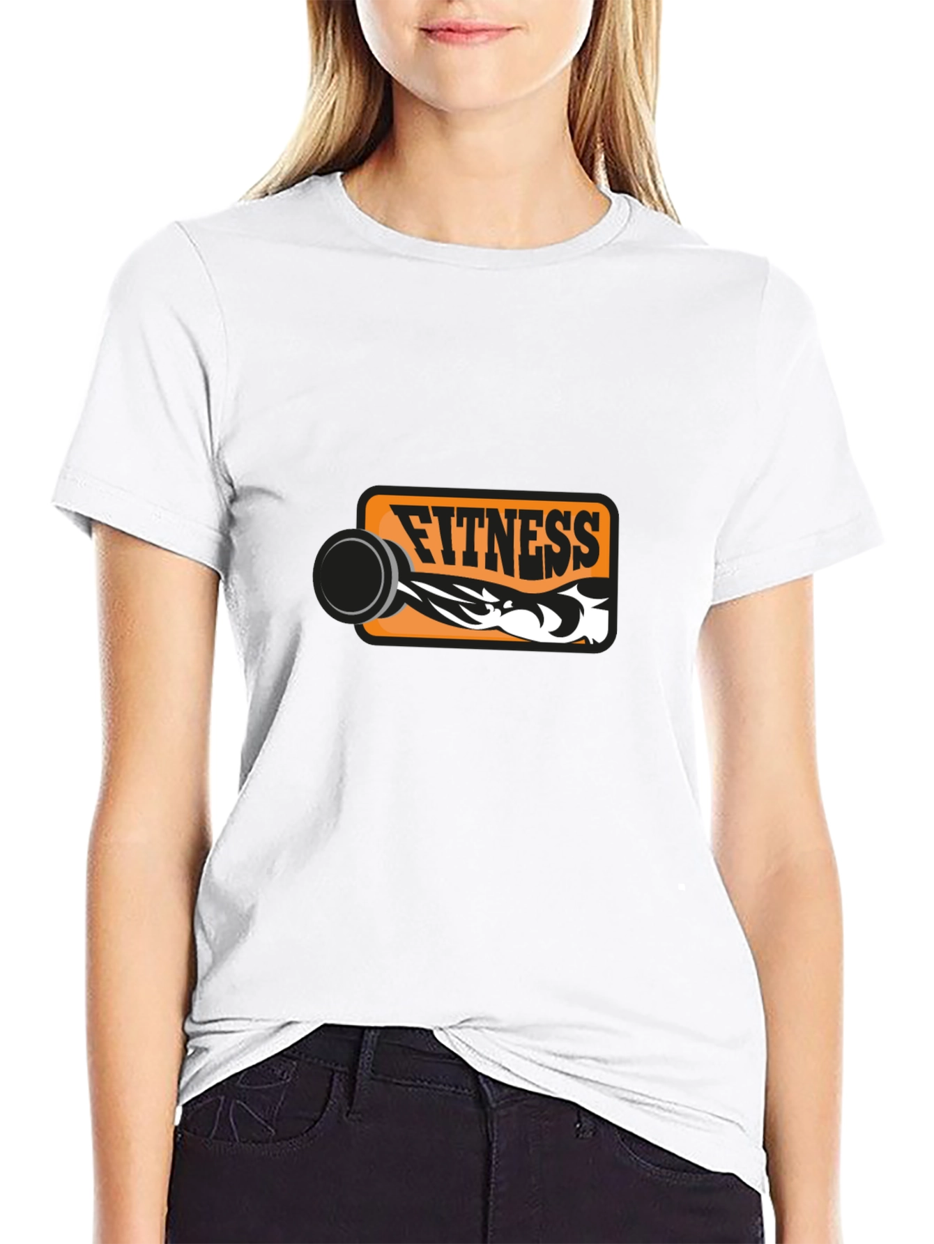 Fitness Graphic Black T-Shirt