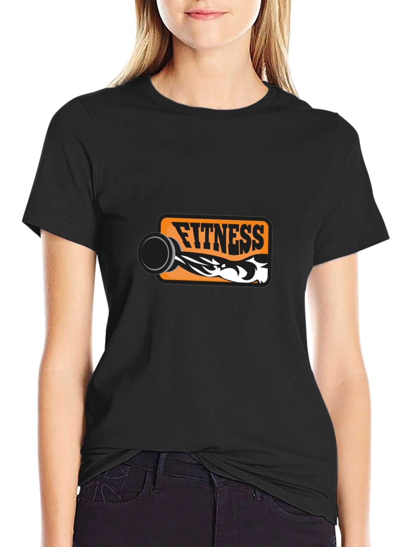 Fitness Graphic Black T-Shirt
