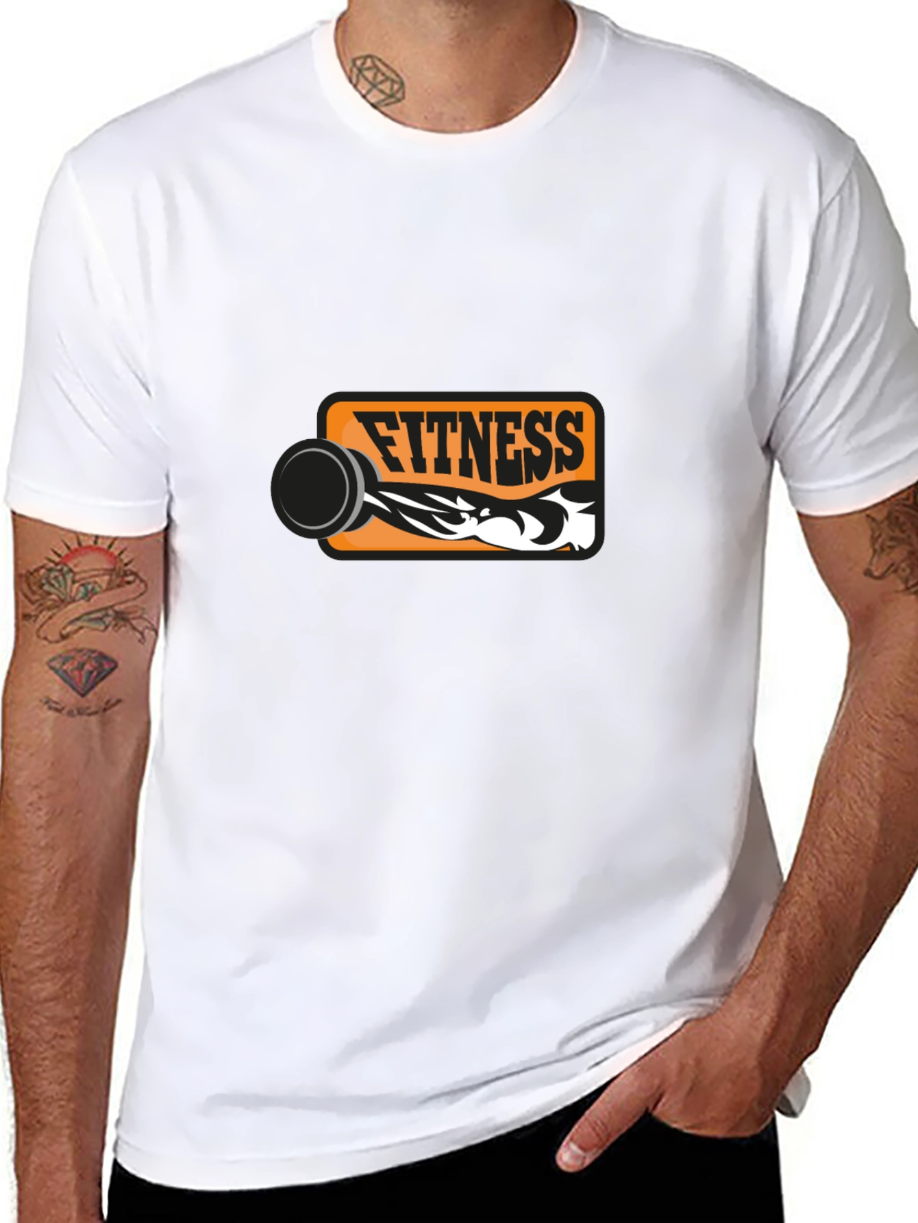 Fitness Graphic Black T-Shirt