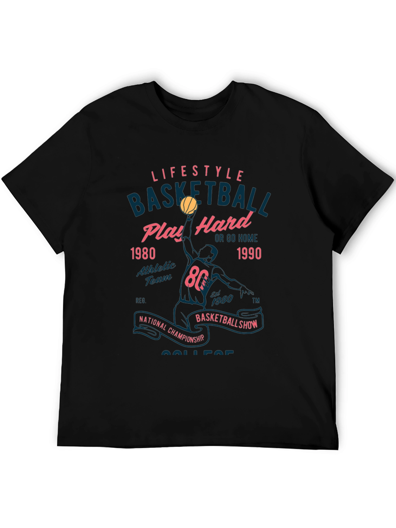 Lifestyle Basketball Tee: Play Hard Edition