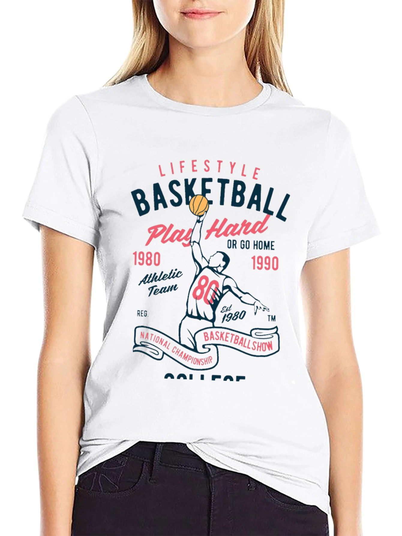 Lifestyle Basketball Tee: Play Hard Edition