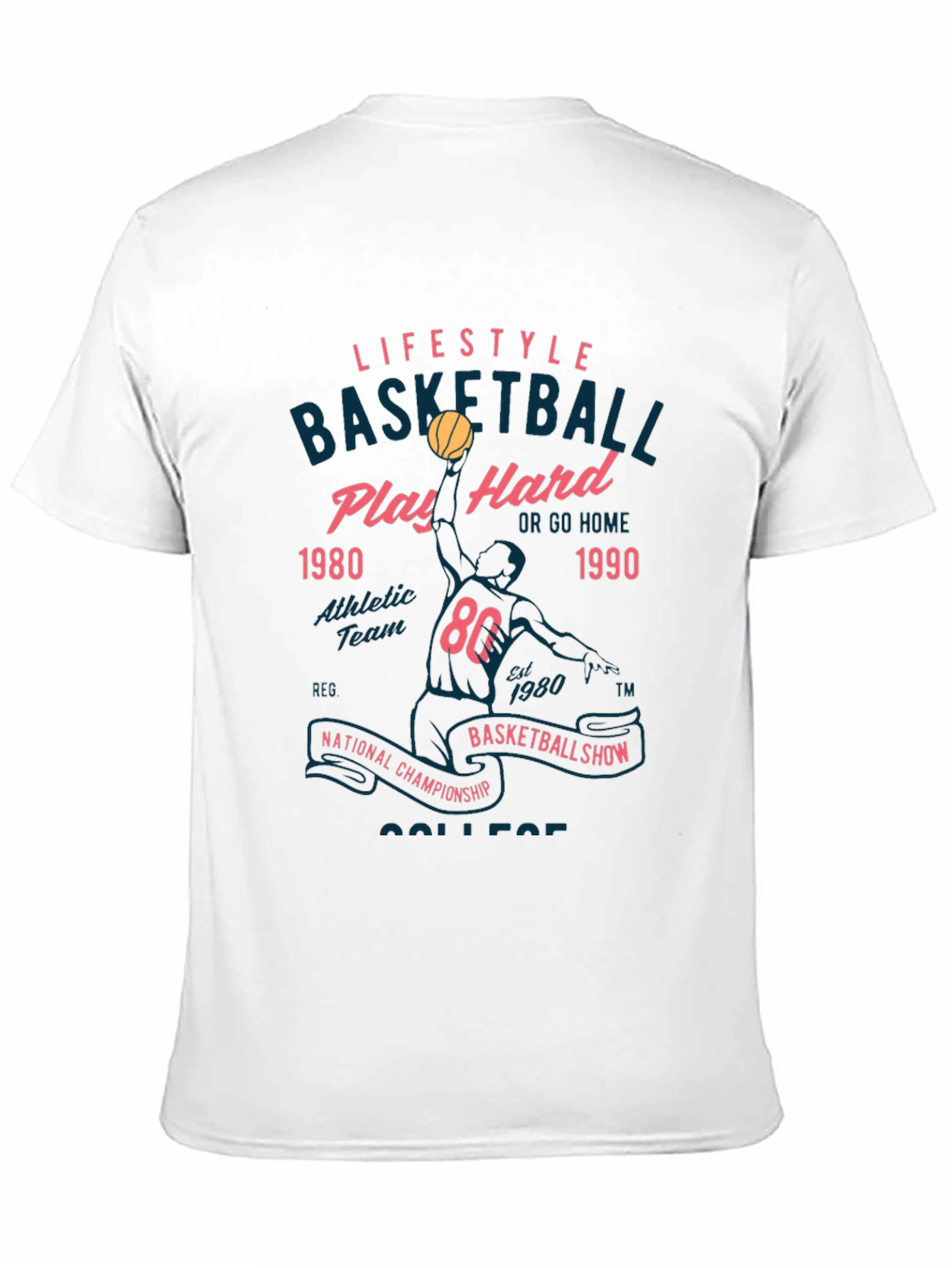 Lifestyle Basketball Tee: Play Hard Edition