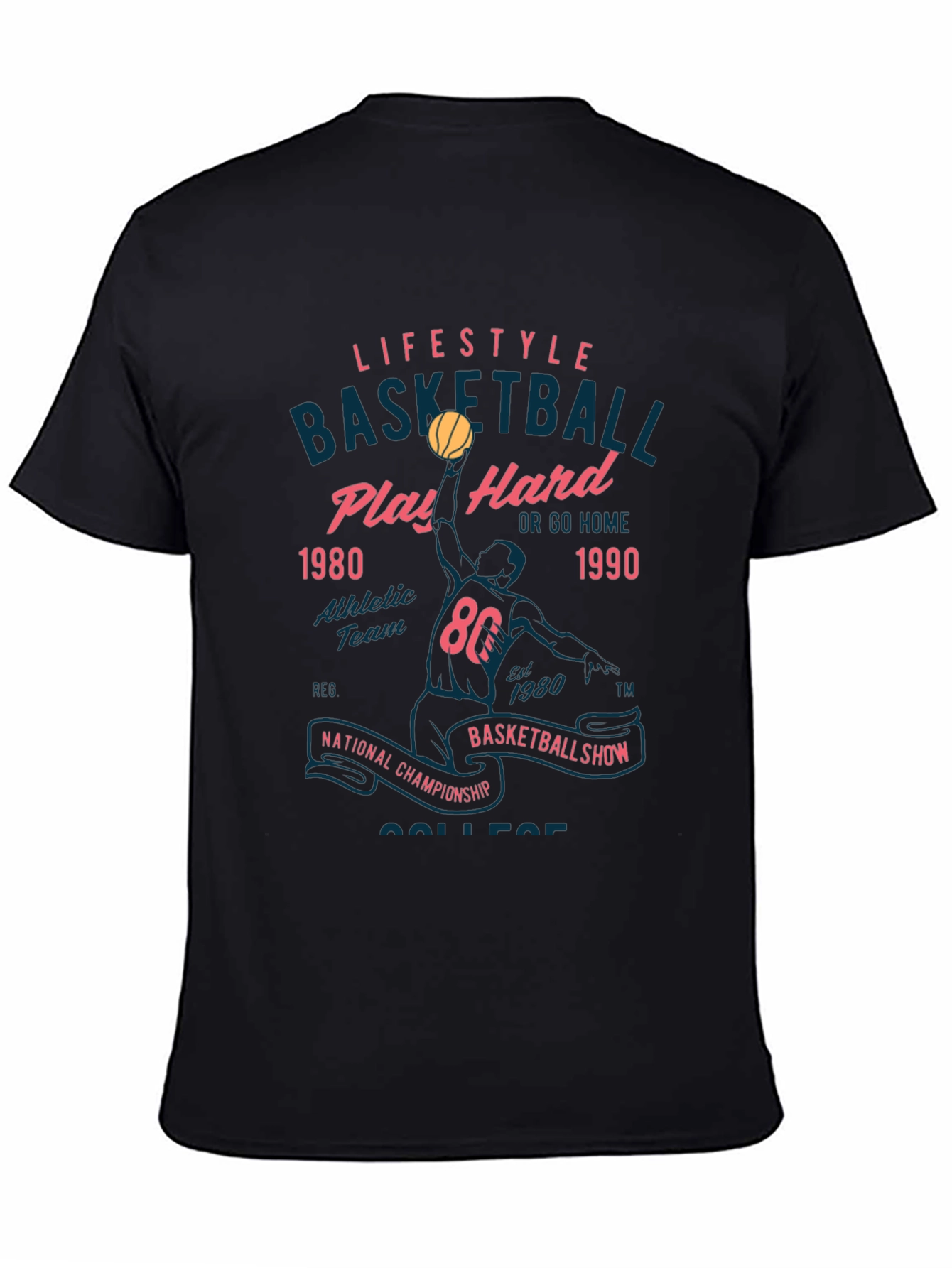 Lifestyle Basketball Tee: Play Hard Edition
