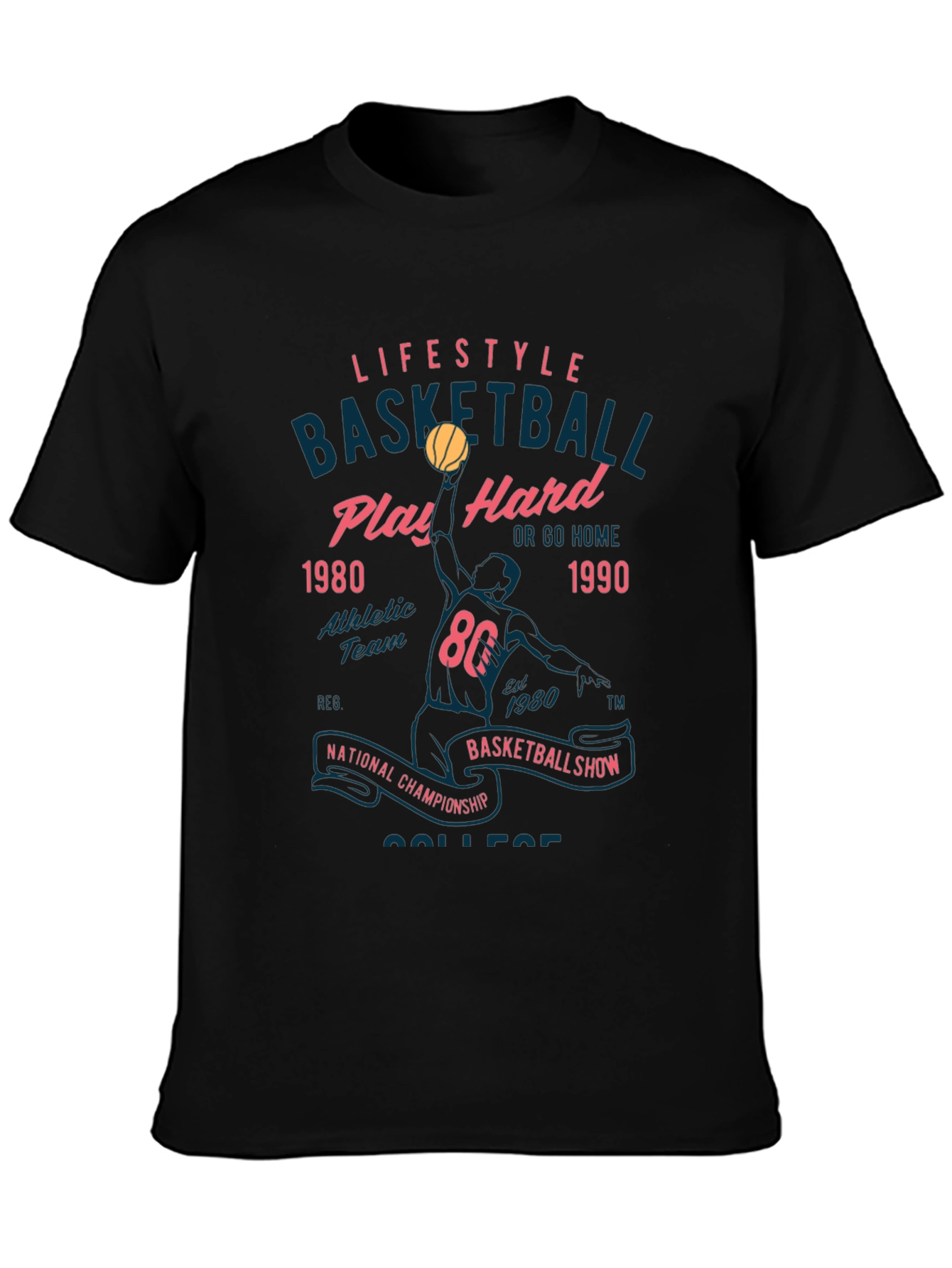 Lifestyle Basketball Tee: Play Hard Edition