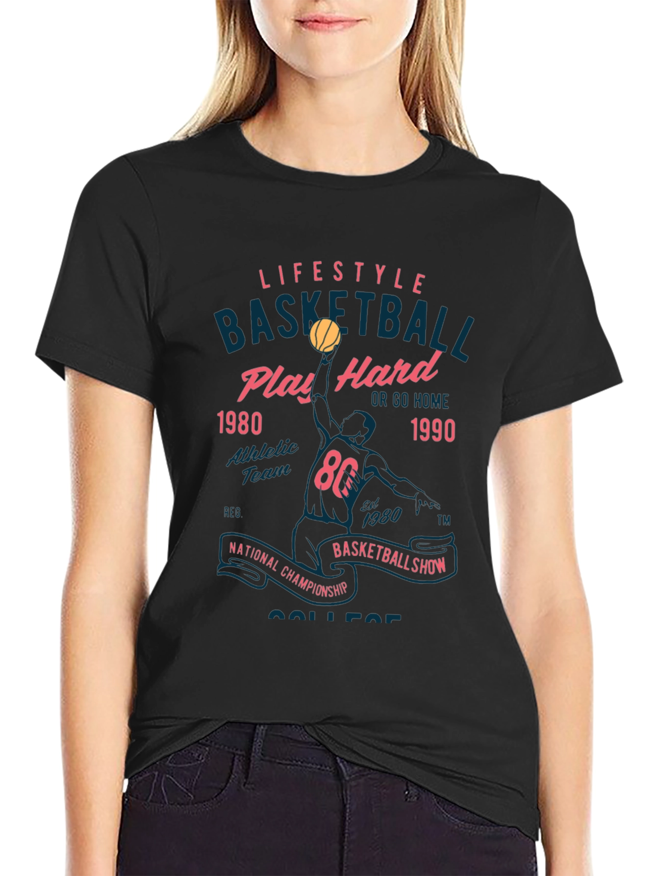 Lifestyle Basketball Tee: Play Hard Edition