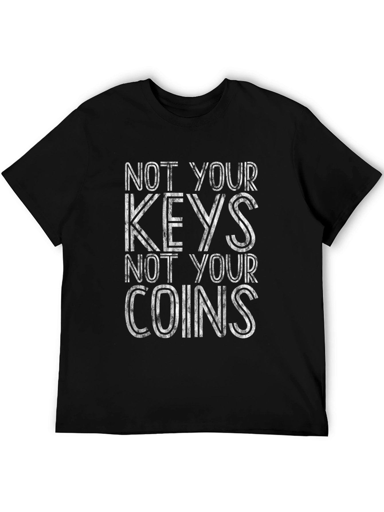 Crypto Keys Coins Graphic T-Shirt