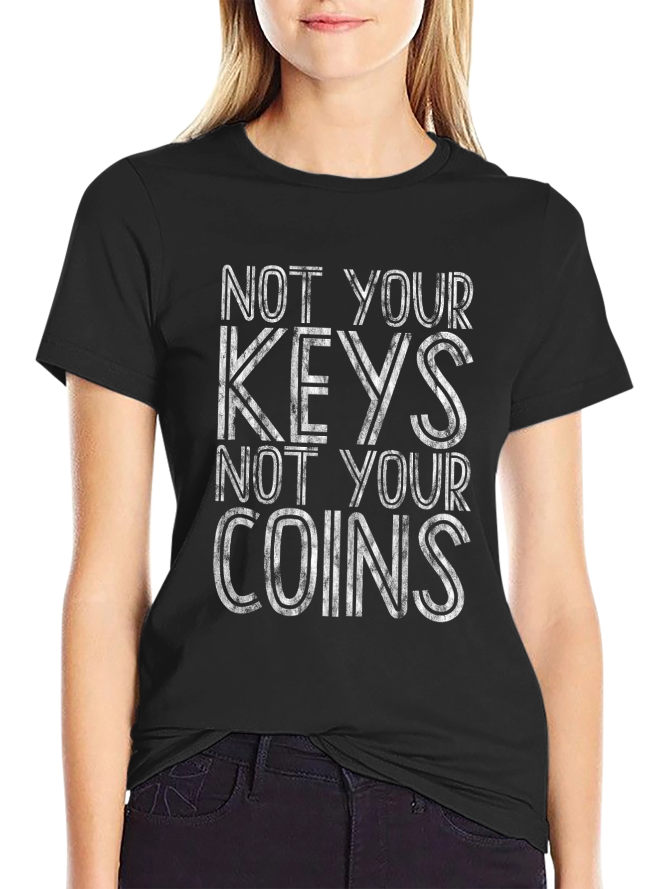 Crypto Keys Coins Graphic T-Shirt
