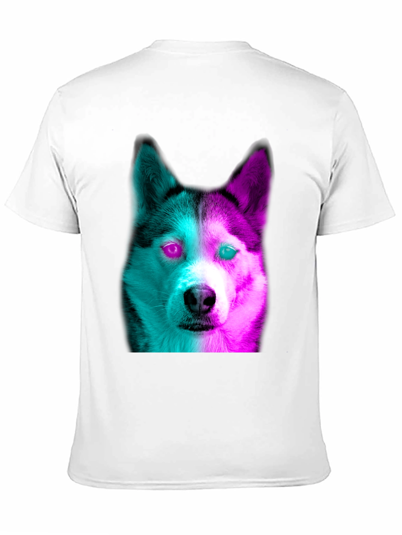 Cyberpunk Husky Graphic Tee - Trendy Streetwear