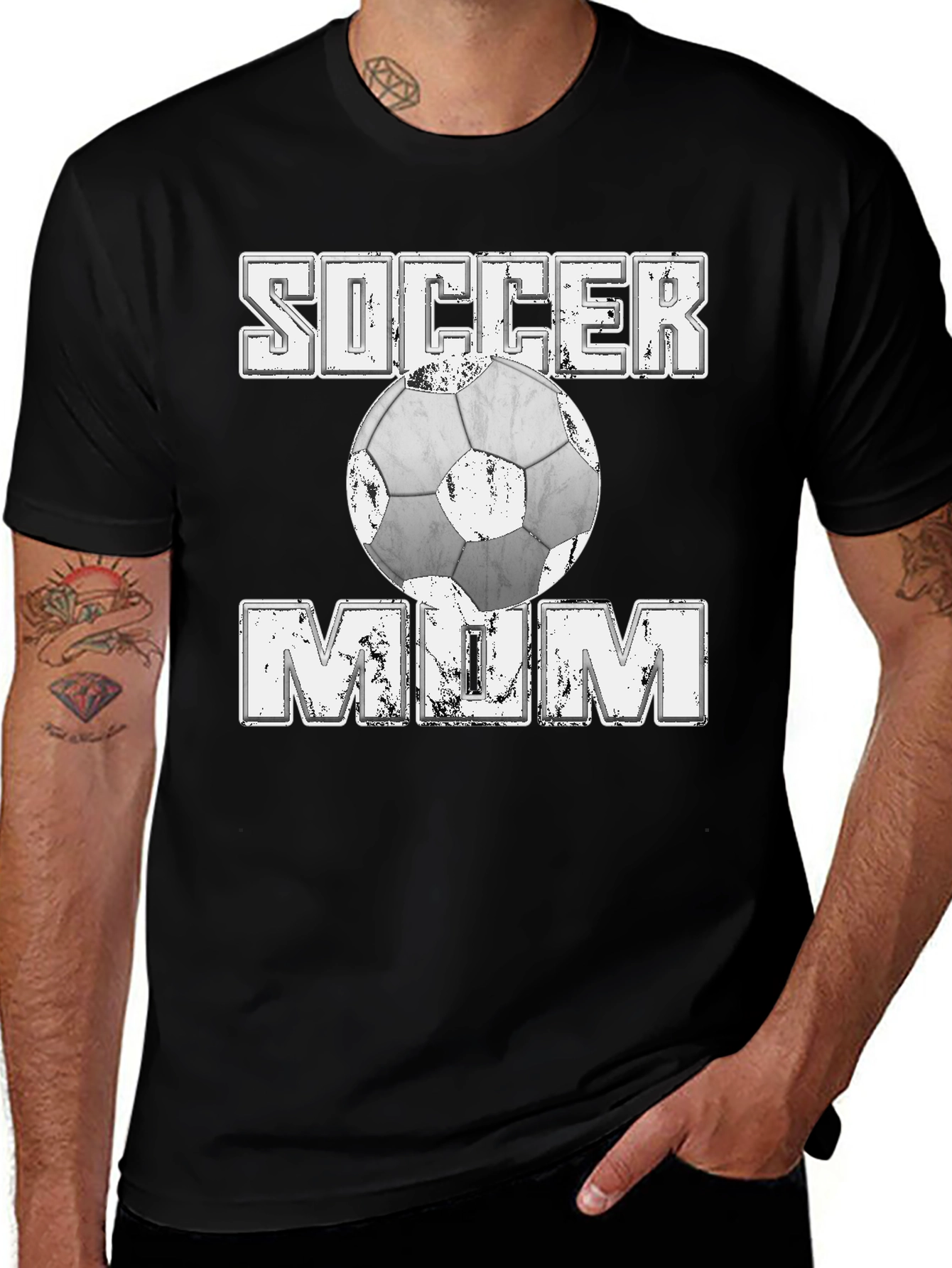 Soccer Mom Graphic T-Shirt - Black