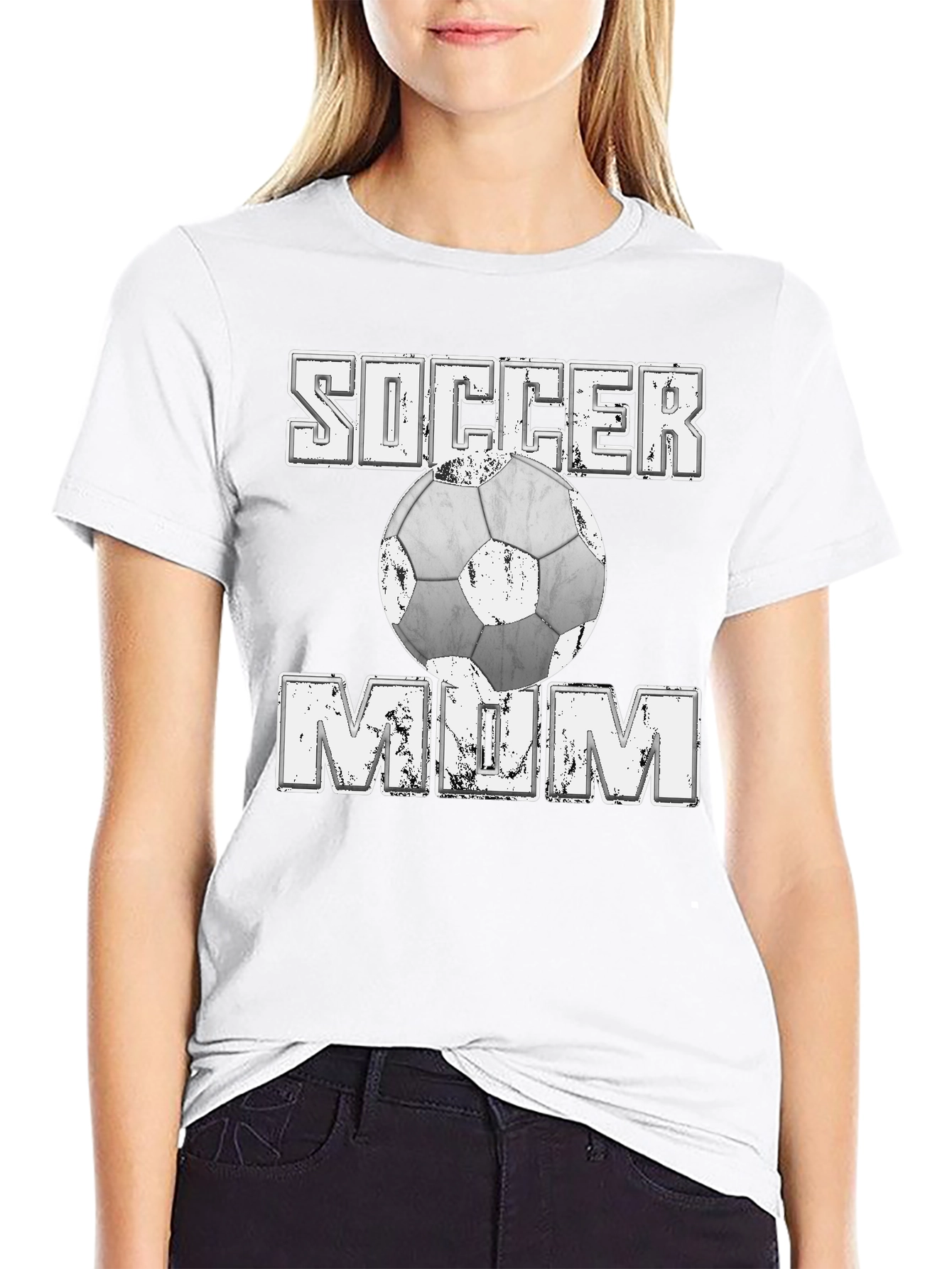 Soccer Mom Graphic T-Shirt - Black