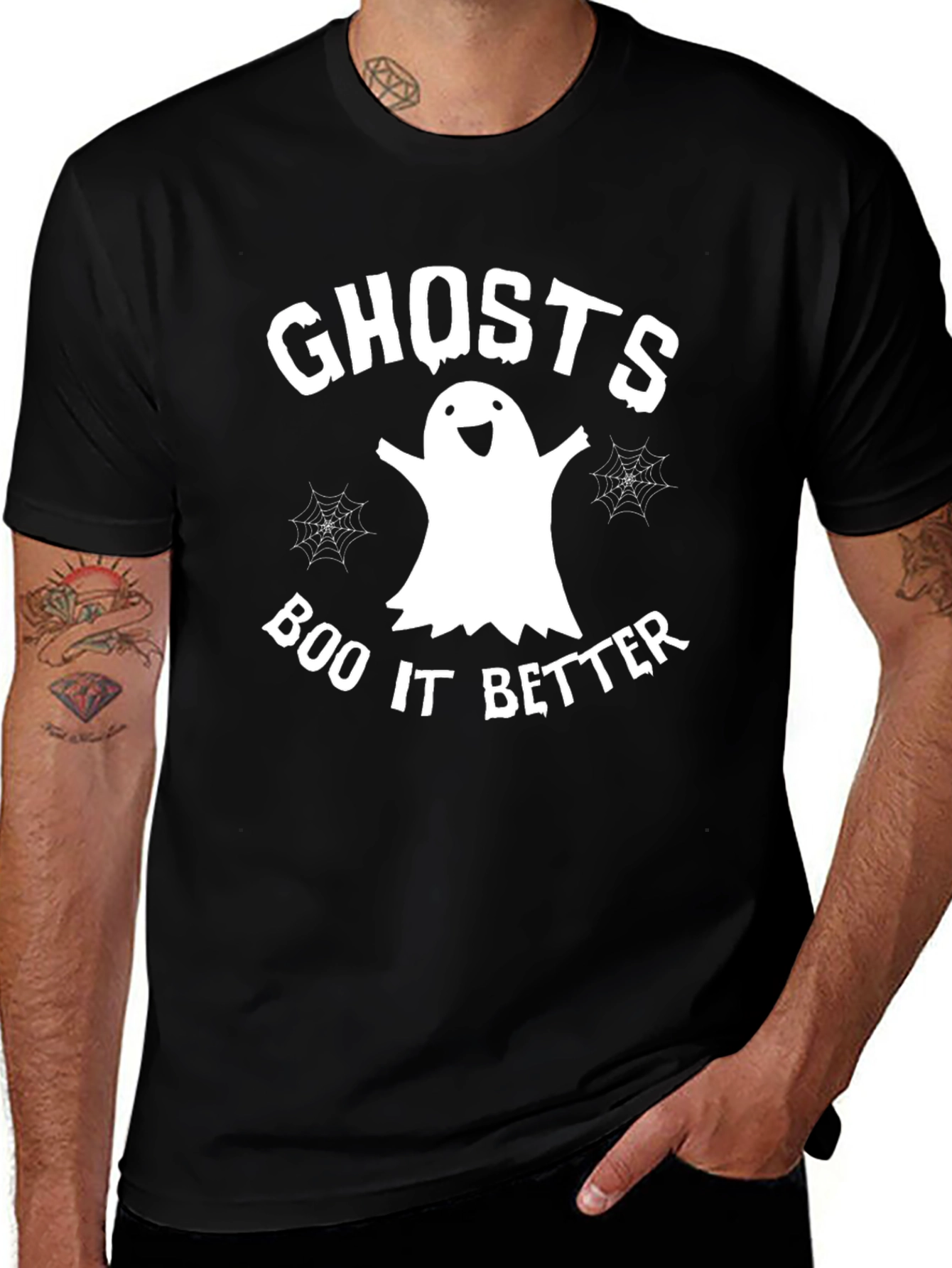 Halloween Ghost Boo It Better Graphic T-Shirt