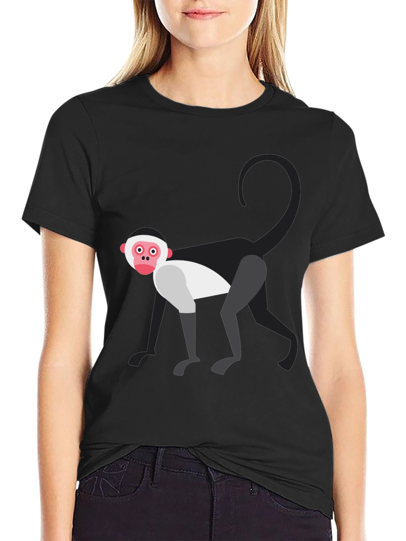 Monkey Graphic Tee - Unique Animal Design