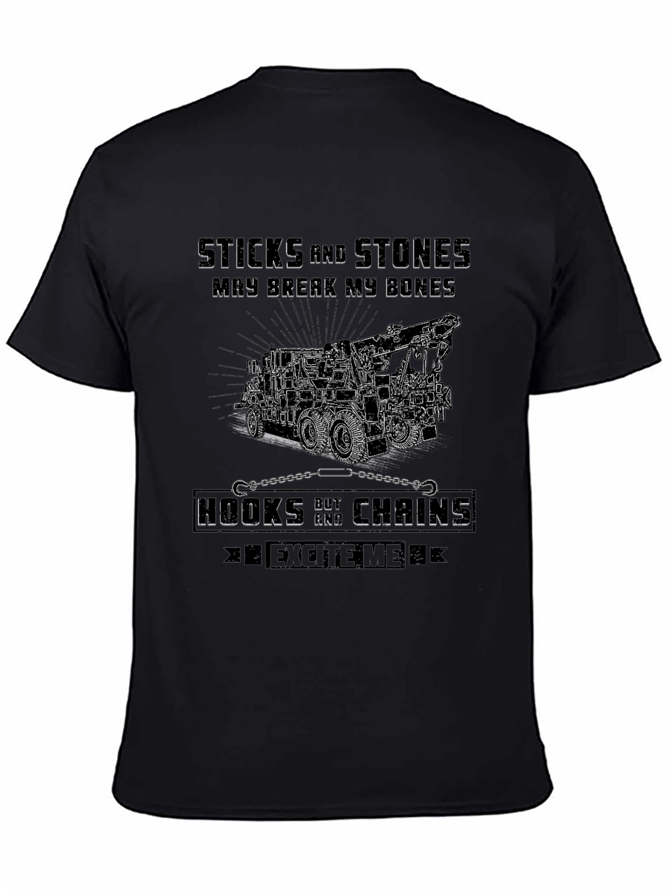 Sticks and Stones Tow Truck T-Shirt