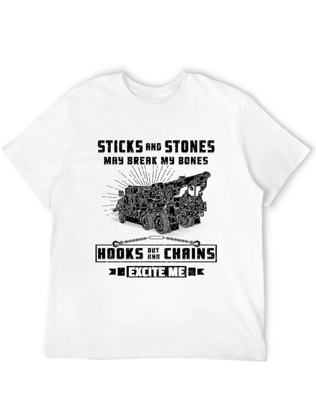 Sticks and Stones Tow Truck T-Shirt