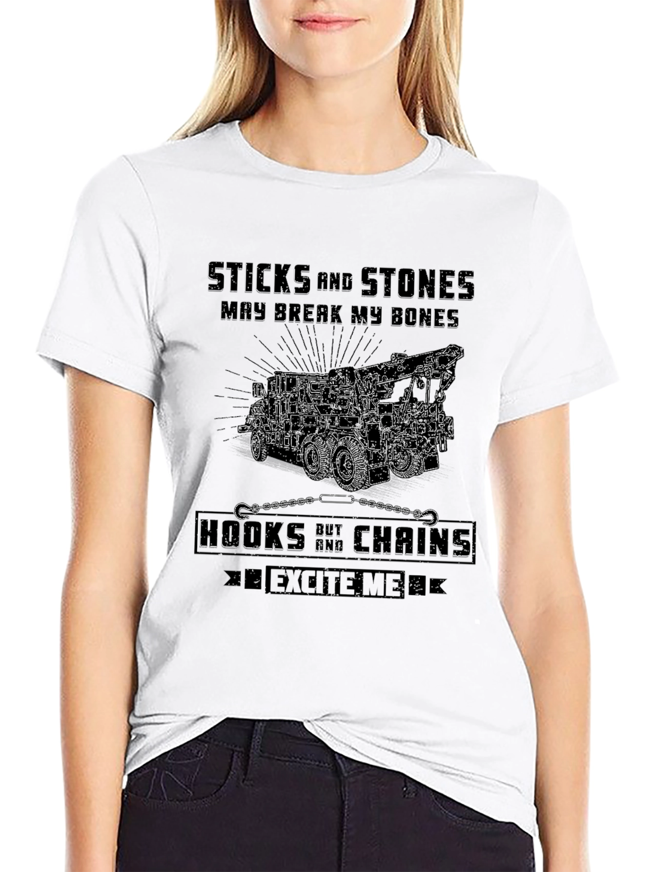 Sticks and Stones Tow Truck T-Shirt