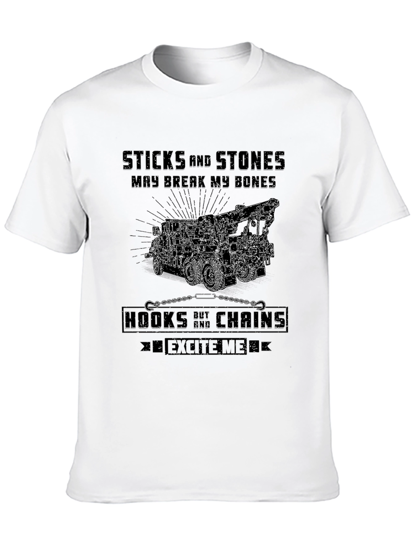Sticks and Stones Tow Truck T-Shirt