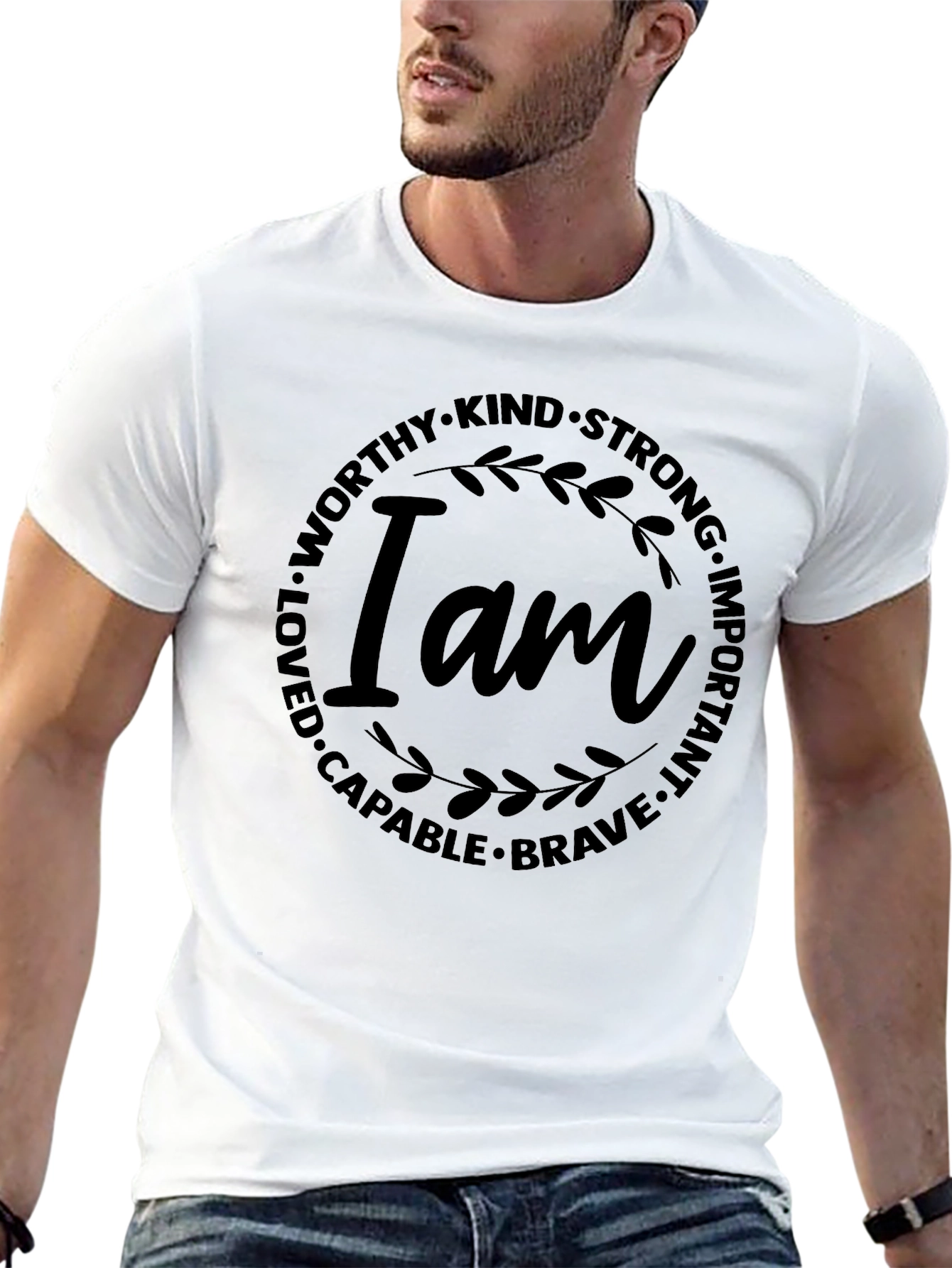 Inspirational I Am T-Shirt - Black