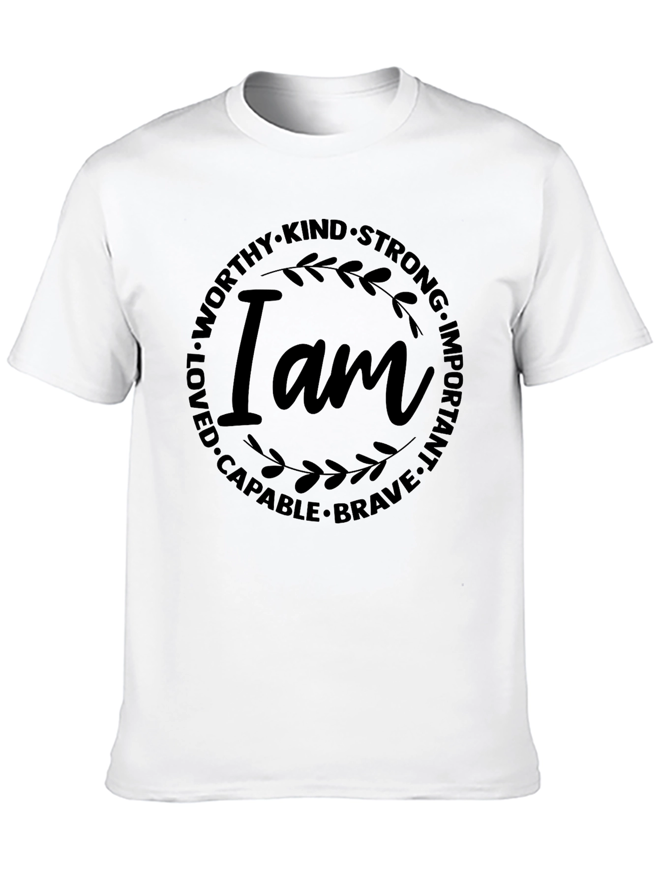 Inspirational I Am T-Shirt - Black