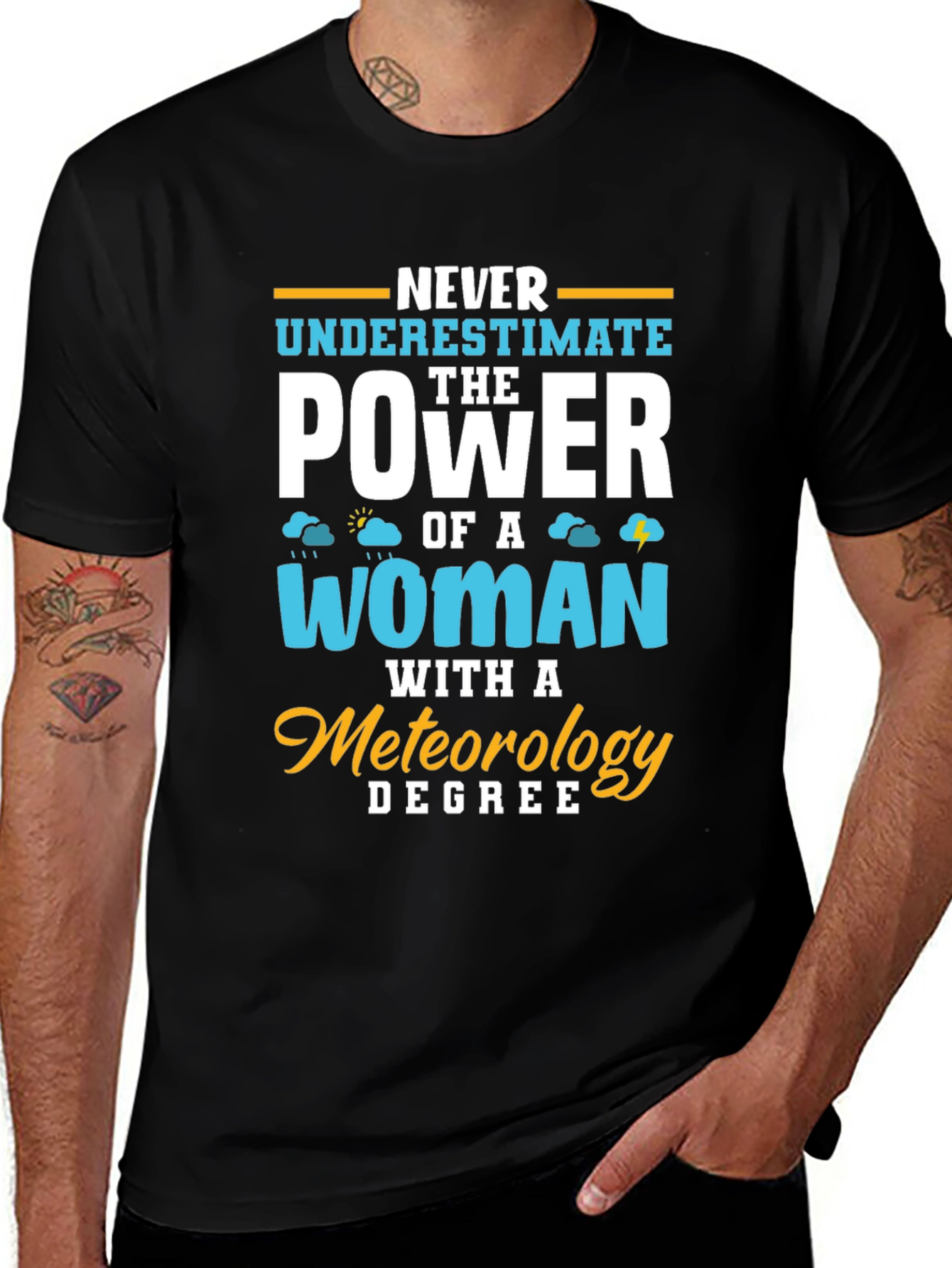 Meteorology Woman Power T-Shirt Funny Weather Gift