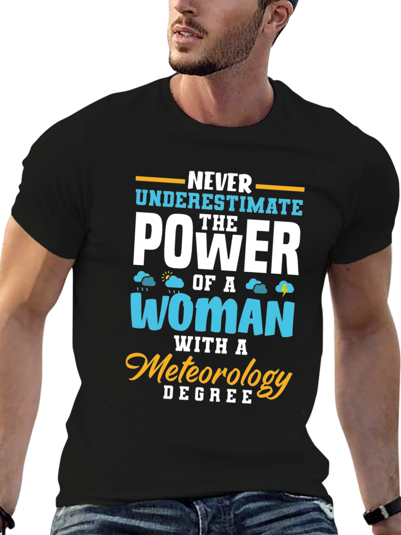 Meteorology Woman Power T-Shirt Funny Weather Gift